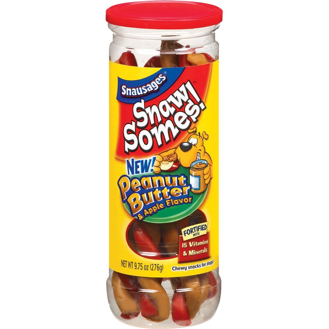 Snausages Snawsomes Dog Treats, Peanut Butter And Apple, 9.75 Ounce (Pack Of 10)