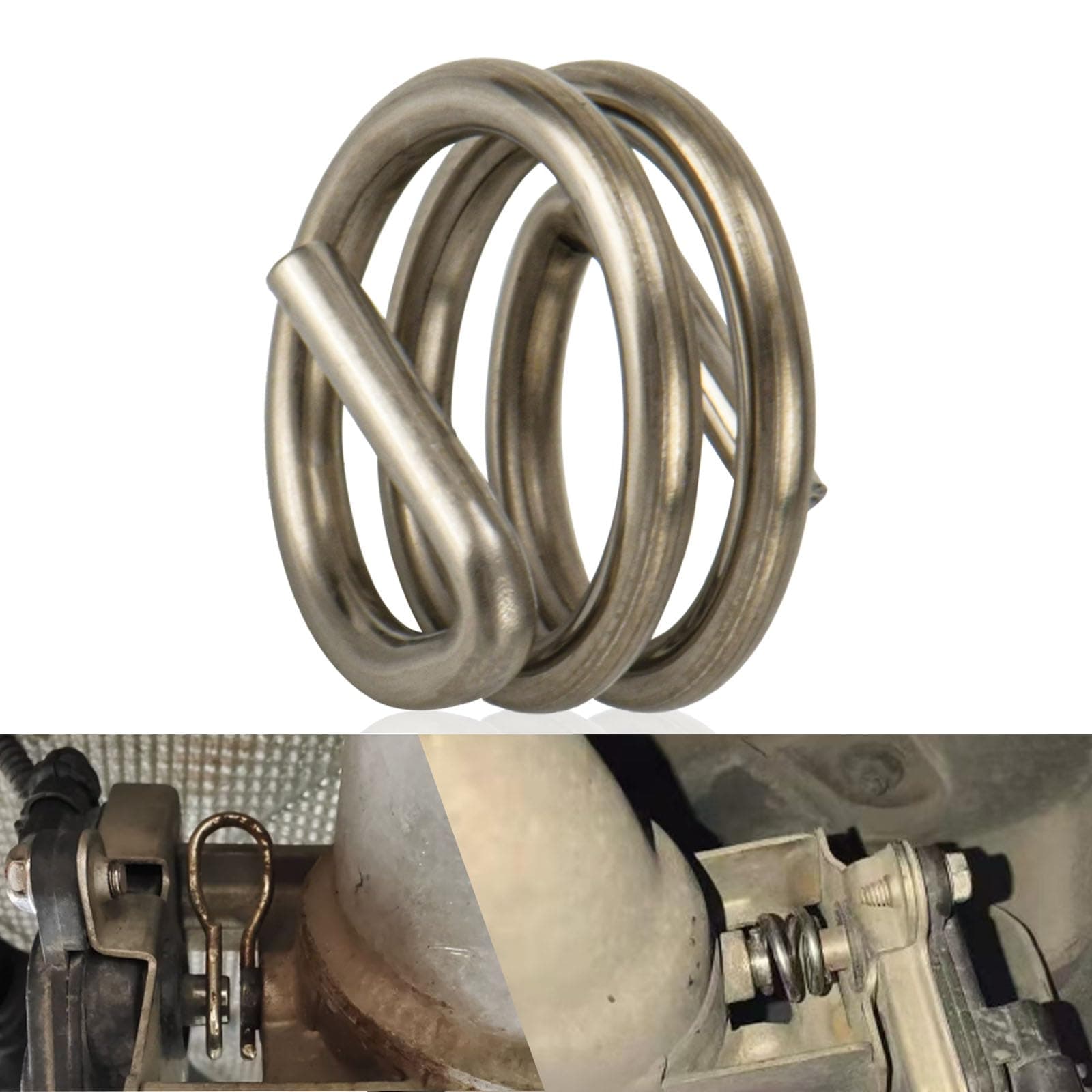 Improved Exhaust Flap Control Valve Actuator Clip Spring type enhanced type clip fixing rod for BMW 1, 2, 3, 4, 5, 6, 7 series, X5, X6,I8 Replace#: 18307620323，304 stainless steel material