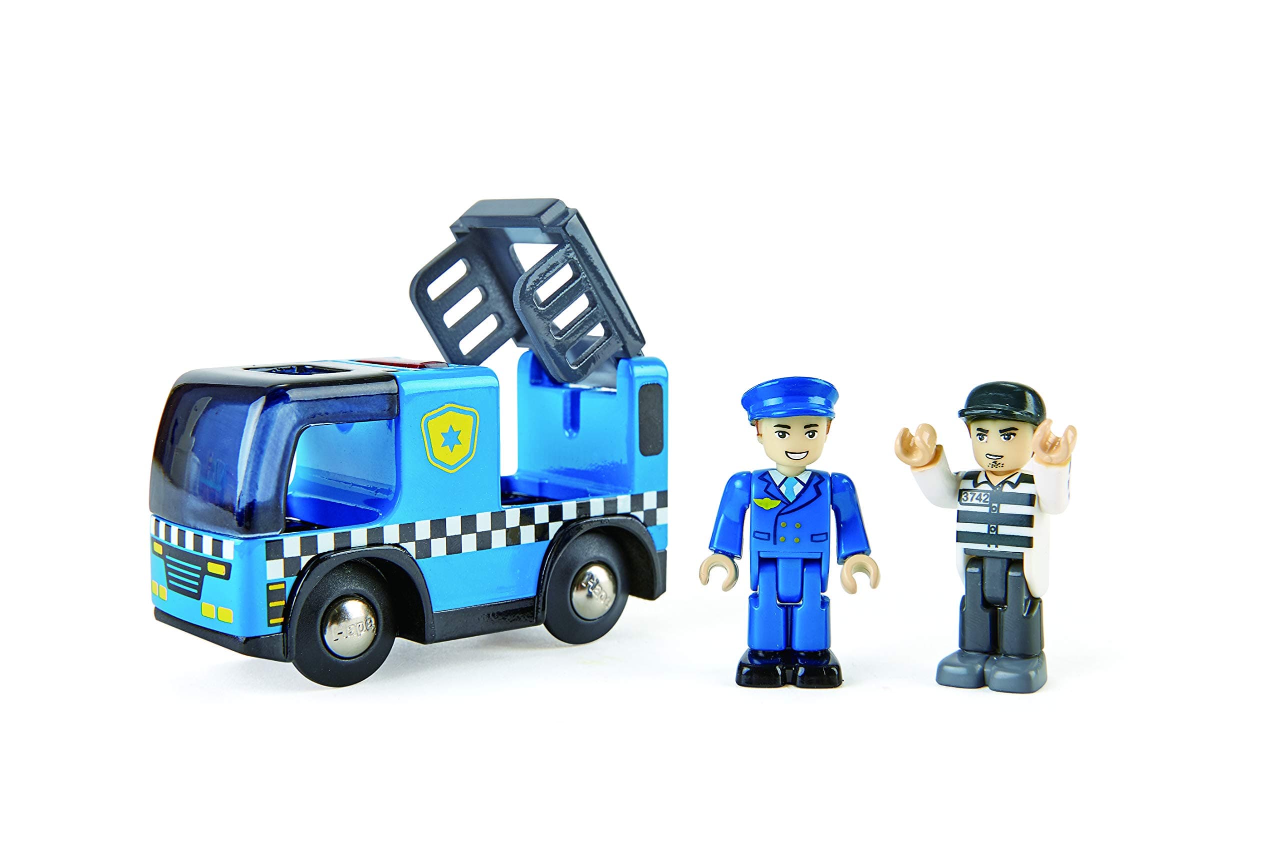 Police Car with Siren | 3Piece Cops & Robbers Play Set with Action Figures