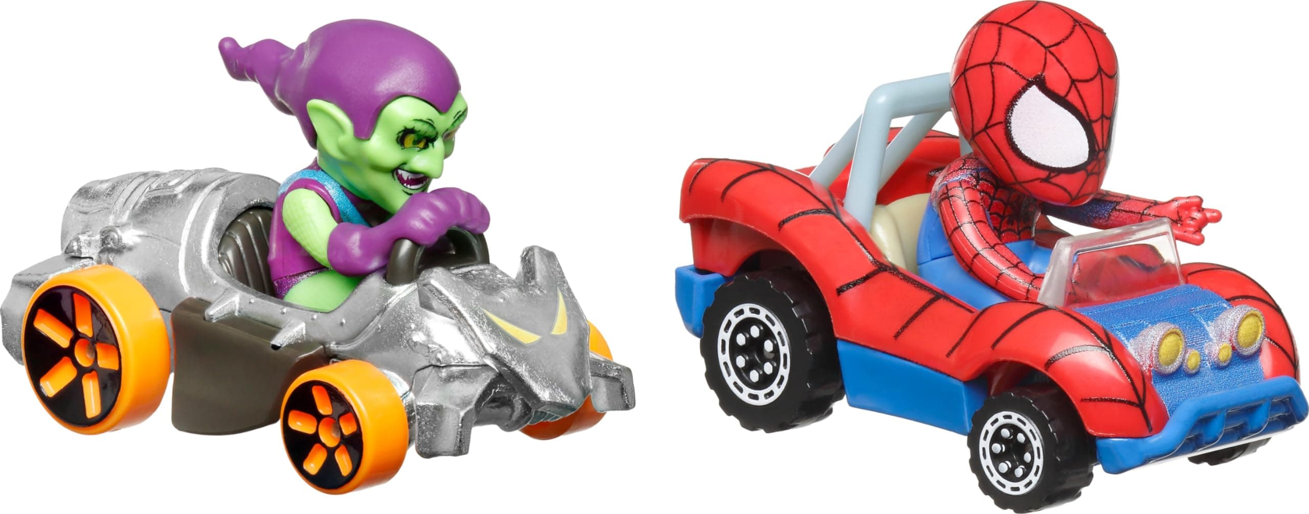 RacerVerse Spider-Man and The Green Goblin Toy Vehicle for Kids Ages 3 and Up