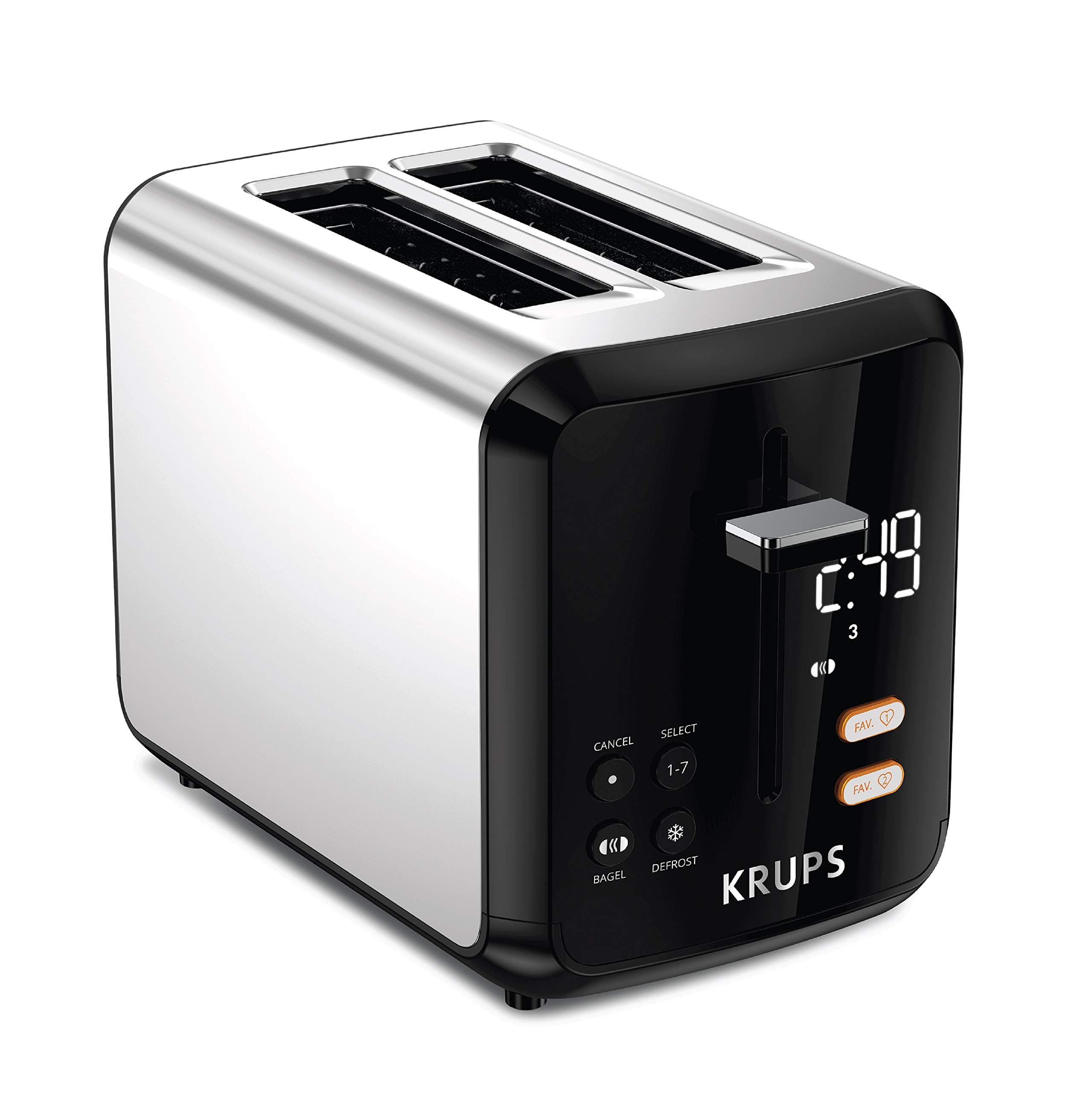 KRUPS KH320D50 My Memory Digital Stainless Steel Toaster, 7 Browning Level wi...