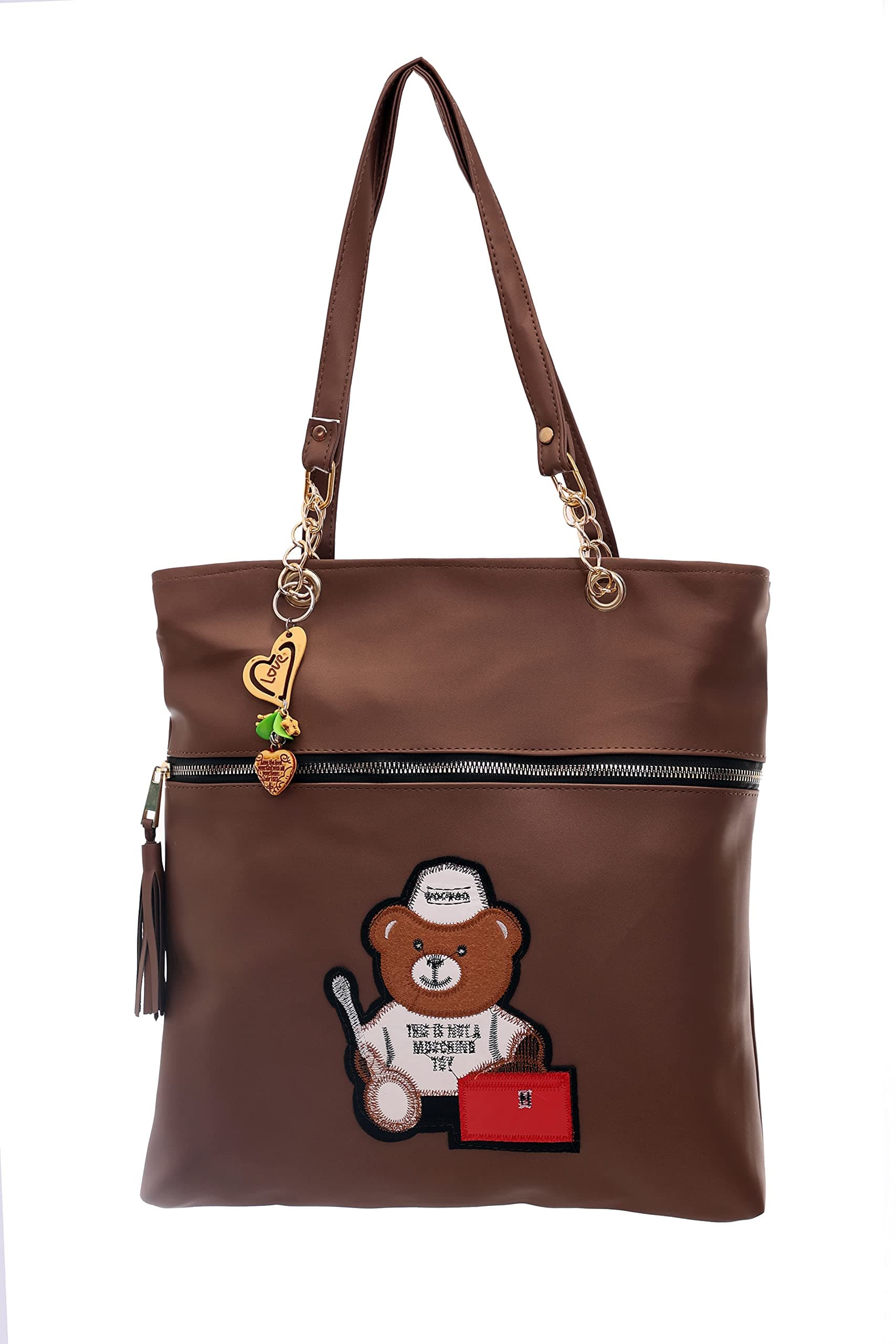 New P.M. Shah Bag Palace Women's Ladies Bag Palace Silky Leather synthetic Handbag Brown color Shoulder bag Ladies Purse