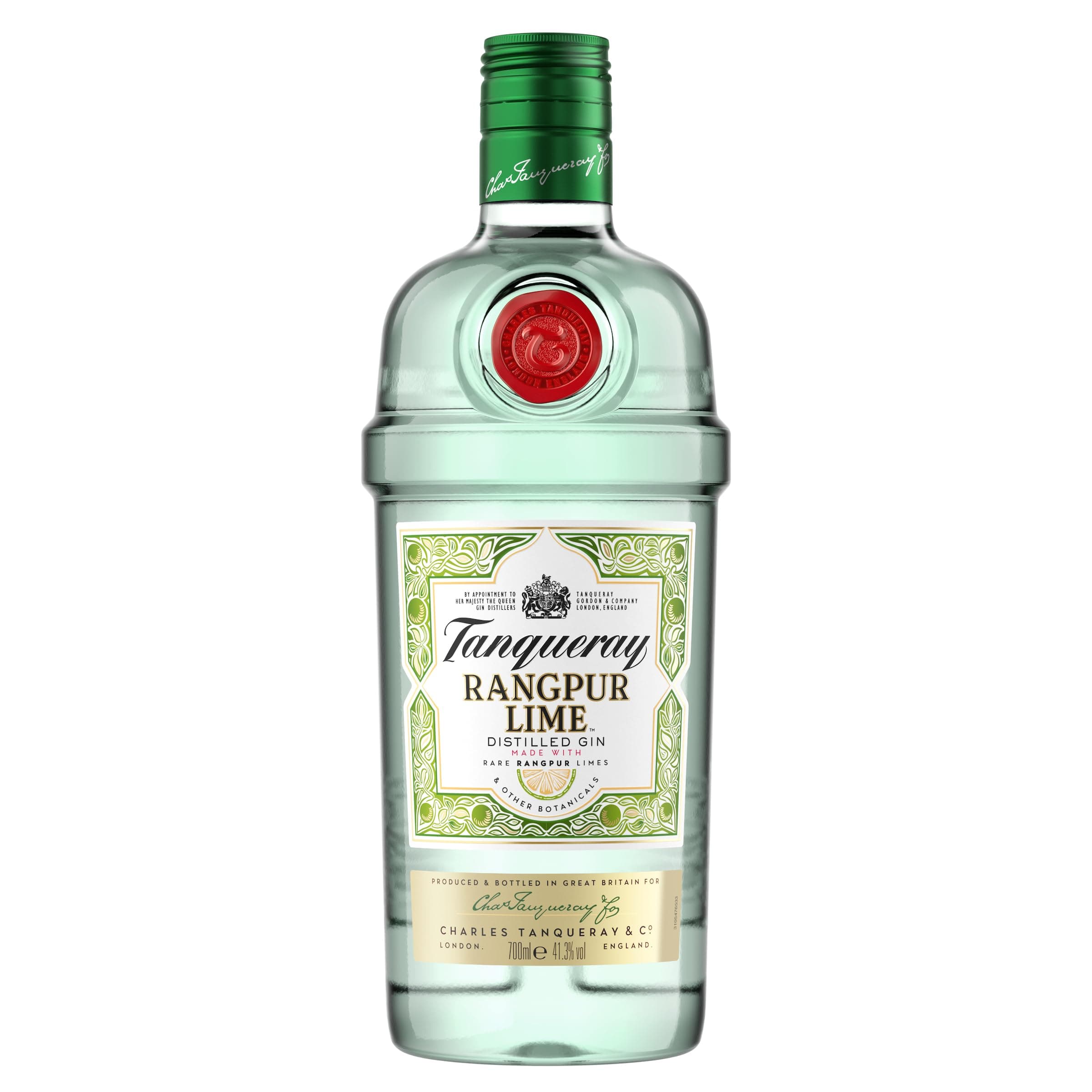 Tanqueray Rangpur Lime Distilled Gin | 41.3% vol | 70cl | Made with Rangpur Limes & Gin Botanicals | Citrus Flavours with a Twist of Herbs | Enjoy with Ice & Tonic