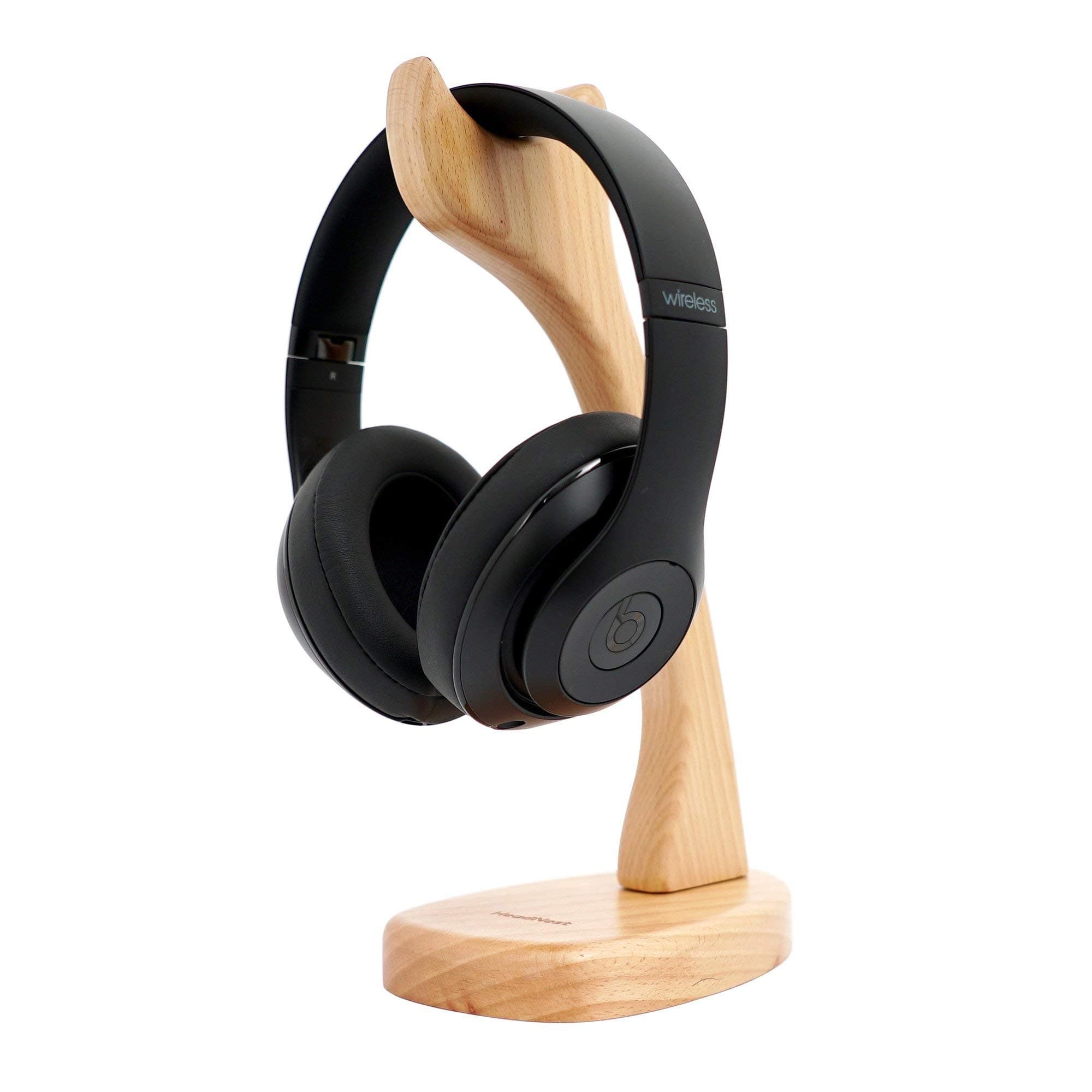 Headnest Wooden Headphone Stand for Beats, Bose, Sony, Shure, Jabra, JBL, AKG and More