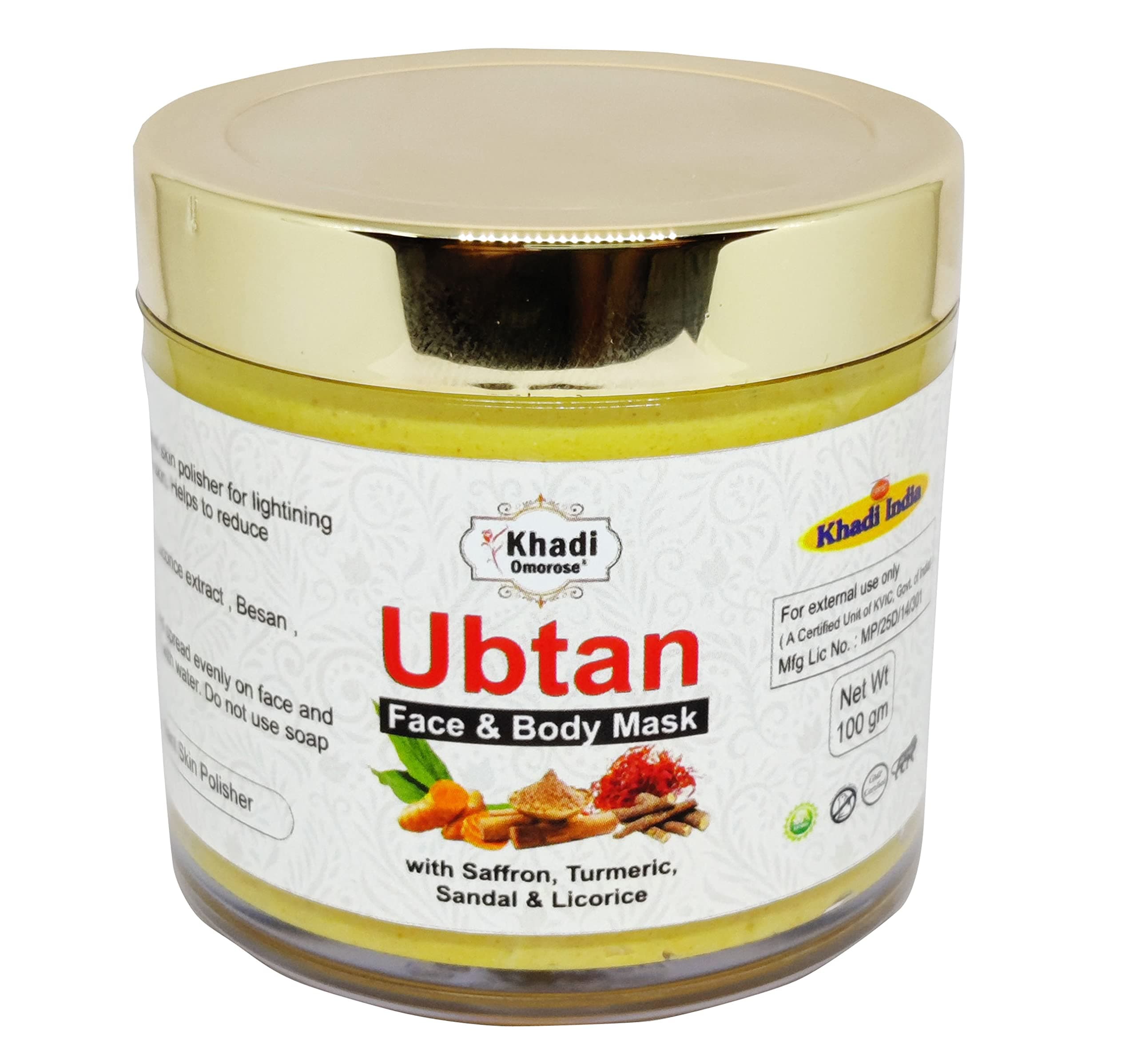Khadi Omorose Ubtan Face & Body Mask, 100 Gm