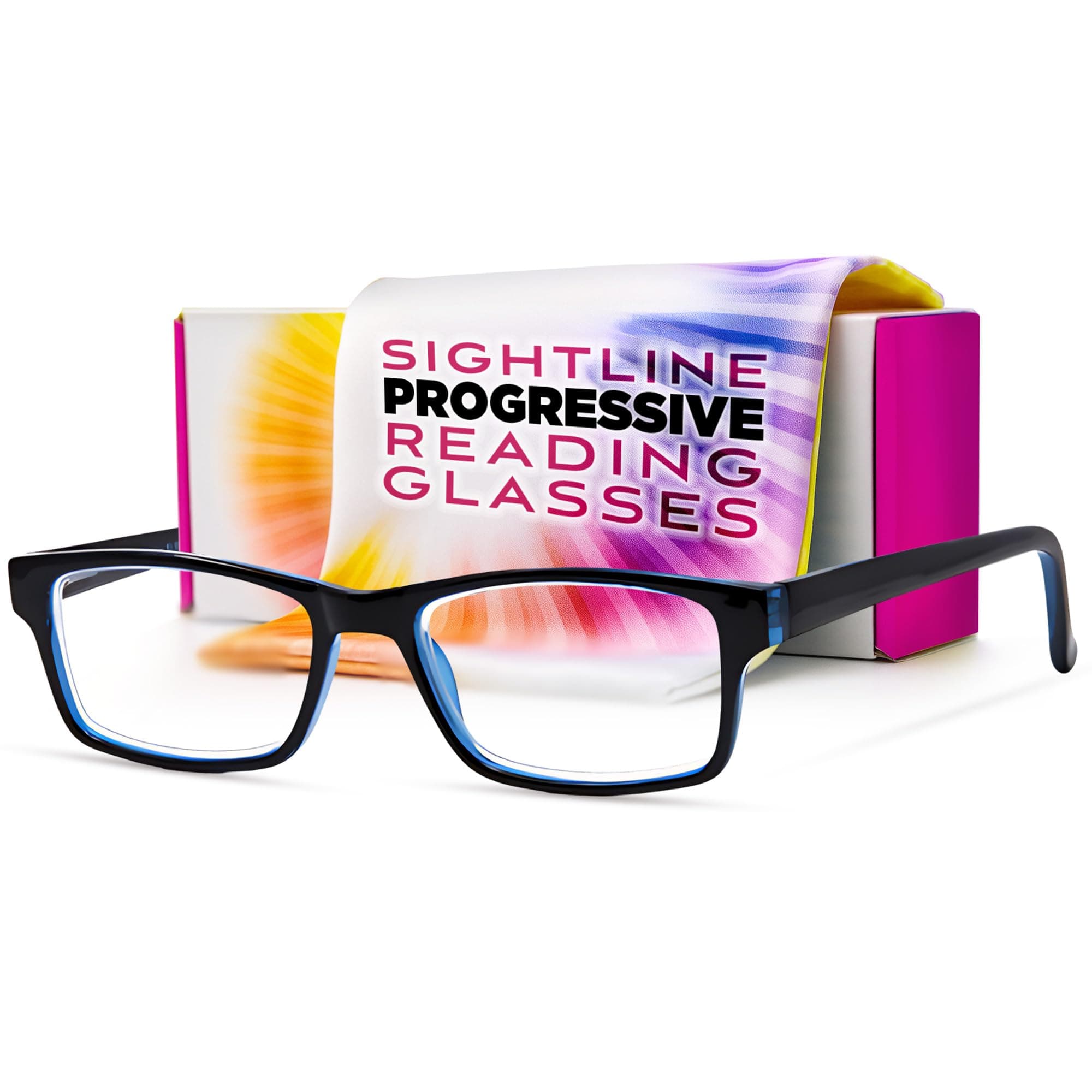 Sightline 6005 Progressive Reading Glasses for Women and Men – Multifocal Rea...