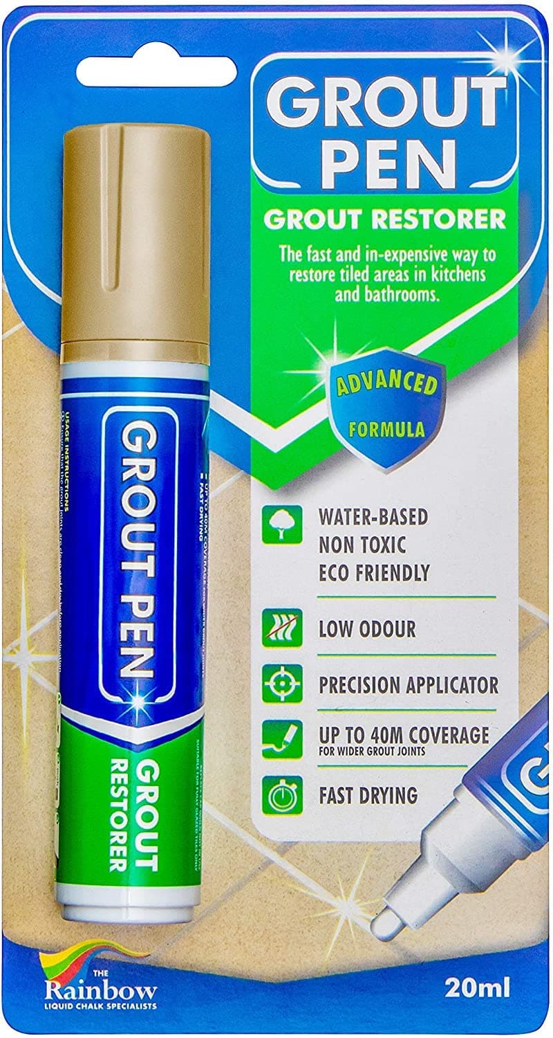Ltd Grout Pen (Large, Beige) - Ideal to Restore the Look of Tile Grout Lines