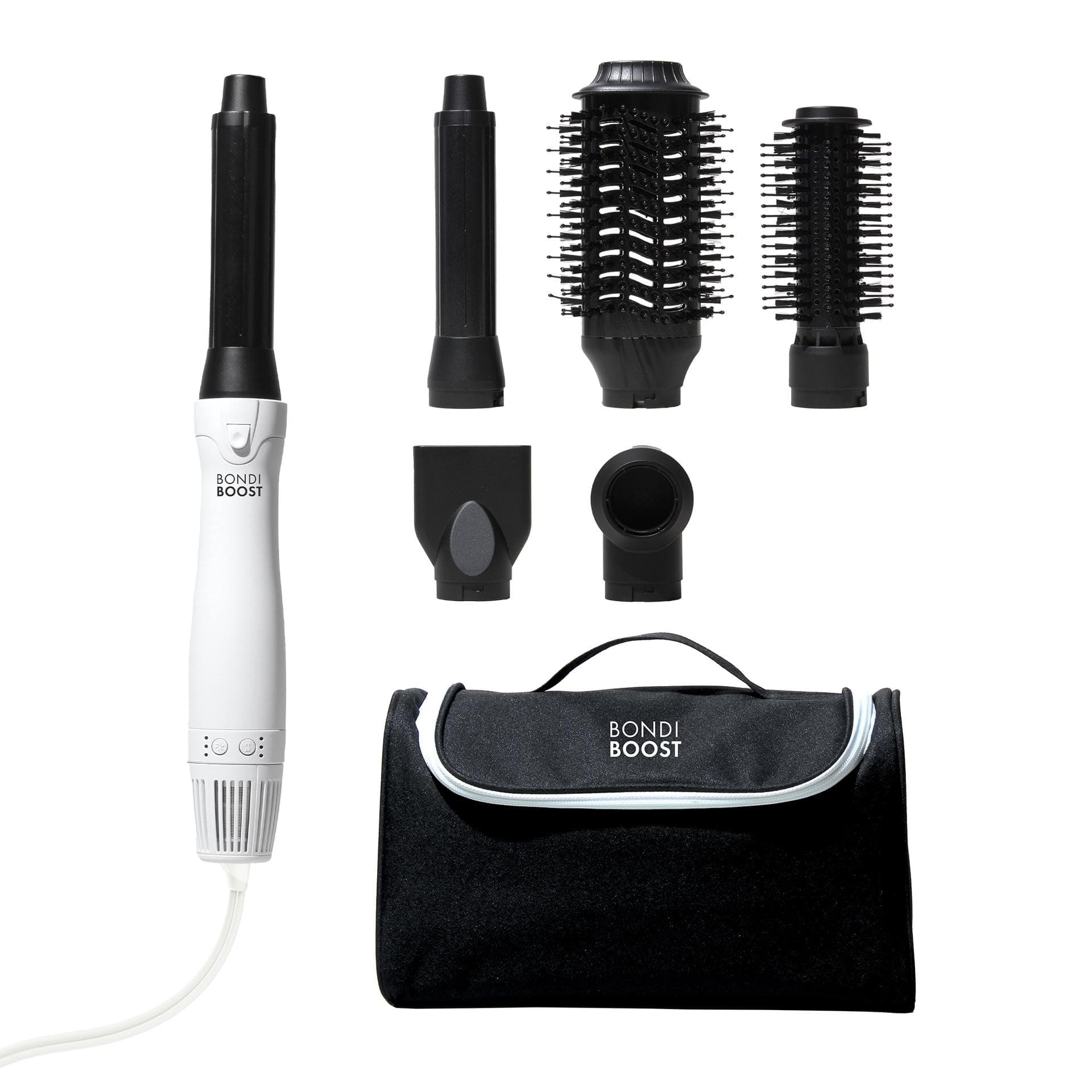 6-in-1 Everlast Multi Styler & Dryer System - Wet to Dry Hair Styler, Hair Dryer Brush with Curlers, Round Brushes, Dryer & Concentrator Attachments, Versatile Heat & Airflow Settings