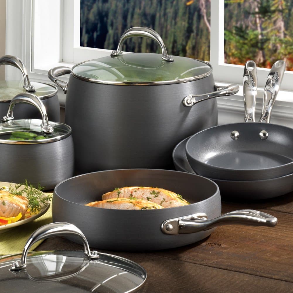Earth Pan Hard Anodized, 10pc Cookware Set