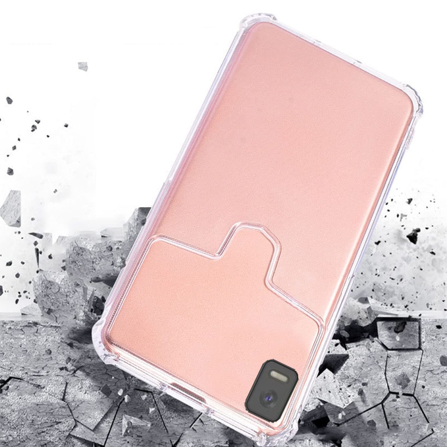 for Koobee K100 Case, Crystal Clear Shockproof Bumper Protective Back Cover with Flexible TPU Transparent Slim Skin Shell Hybrid Design for Ans Koobee K100 SL004T