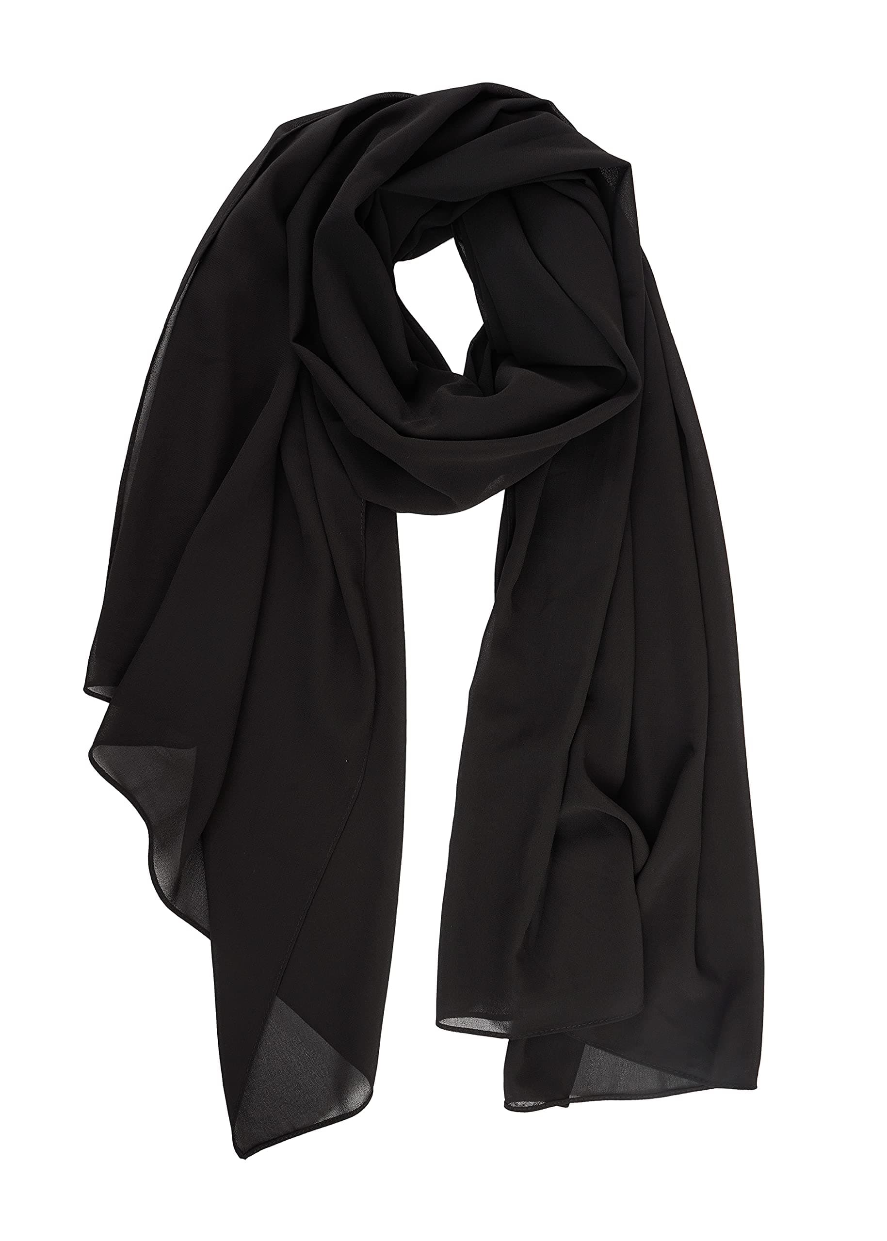 for Women Lightweight Breathable Solid Color Soft Chiffon Long Fashion Scarves Sun-proof Shawls Wrap