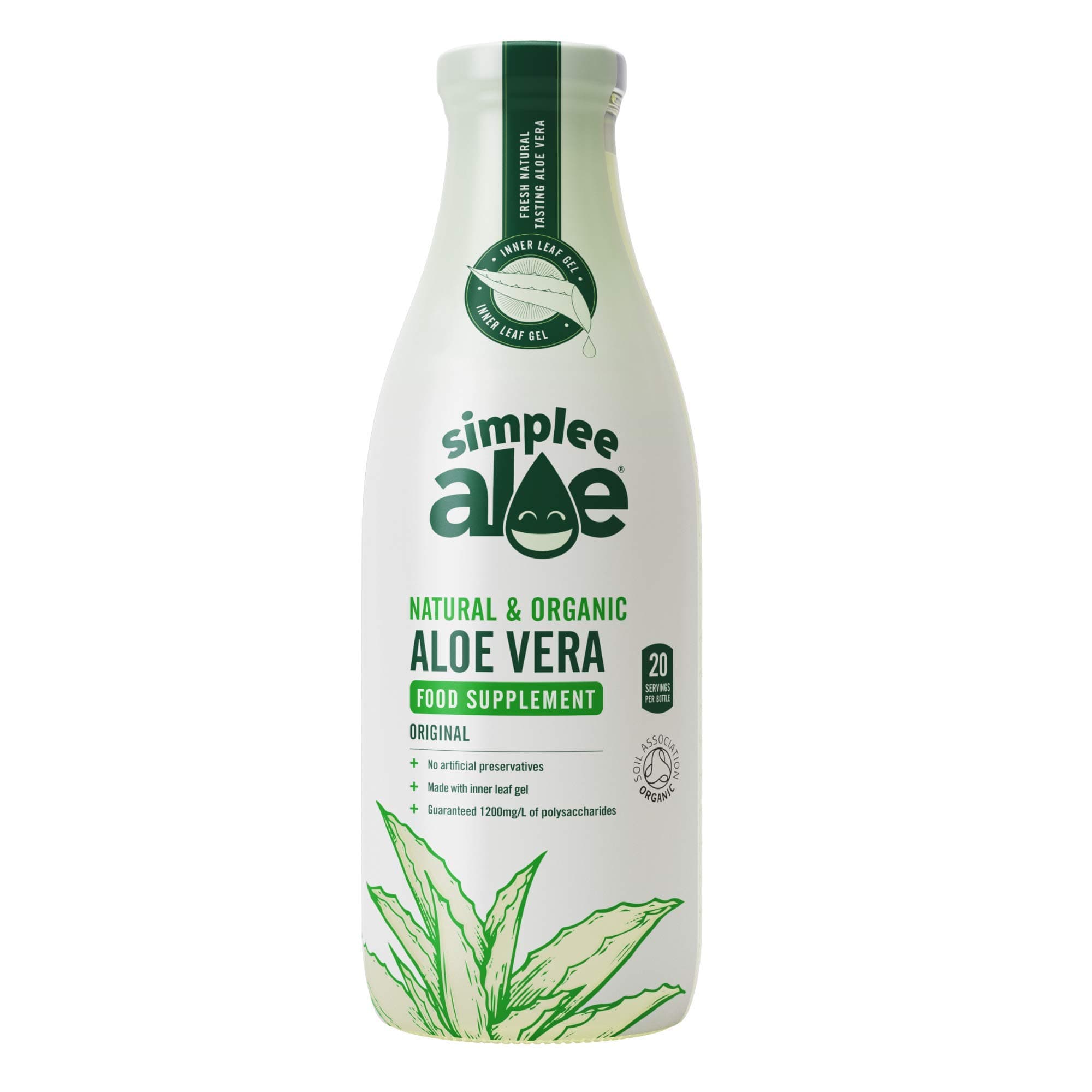 Simplee Aloe Vera Juice 1 Litre Natural Organic Cold Pressed, 1000 ml