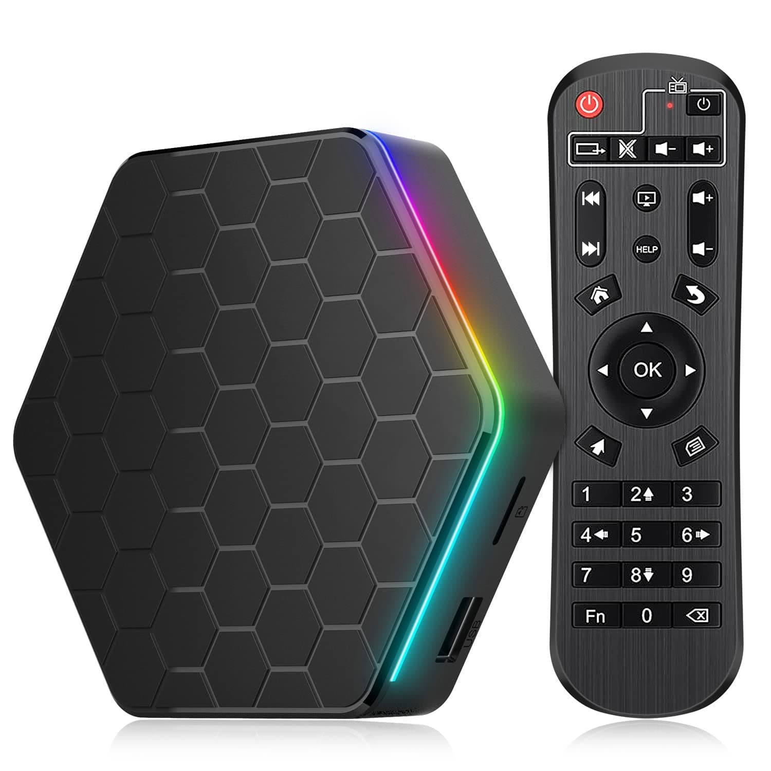 Android 12.0 TV Box, 4GB RAM 32GB ROM Allwinner H618 Quad-Core 64-bit Cortex-...