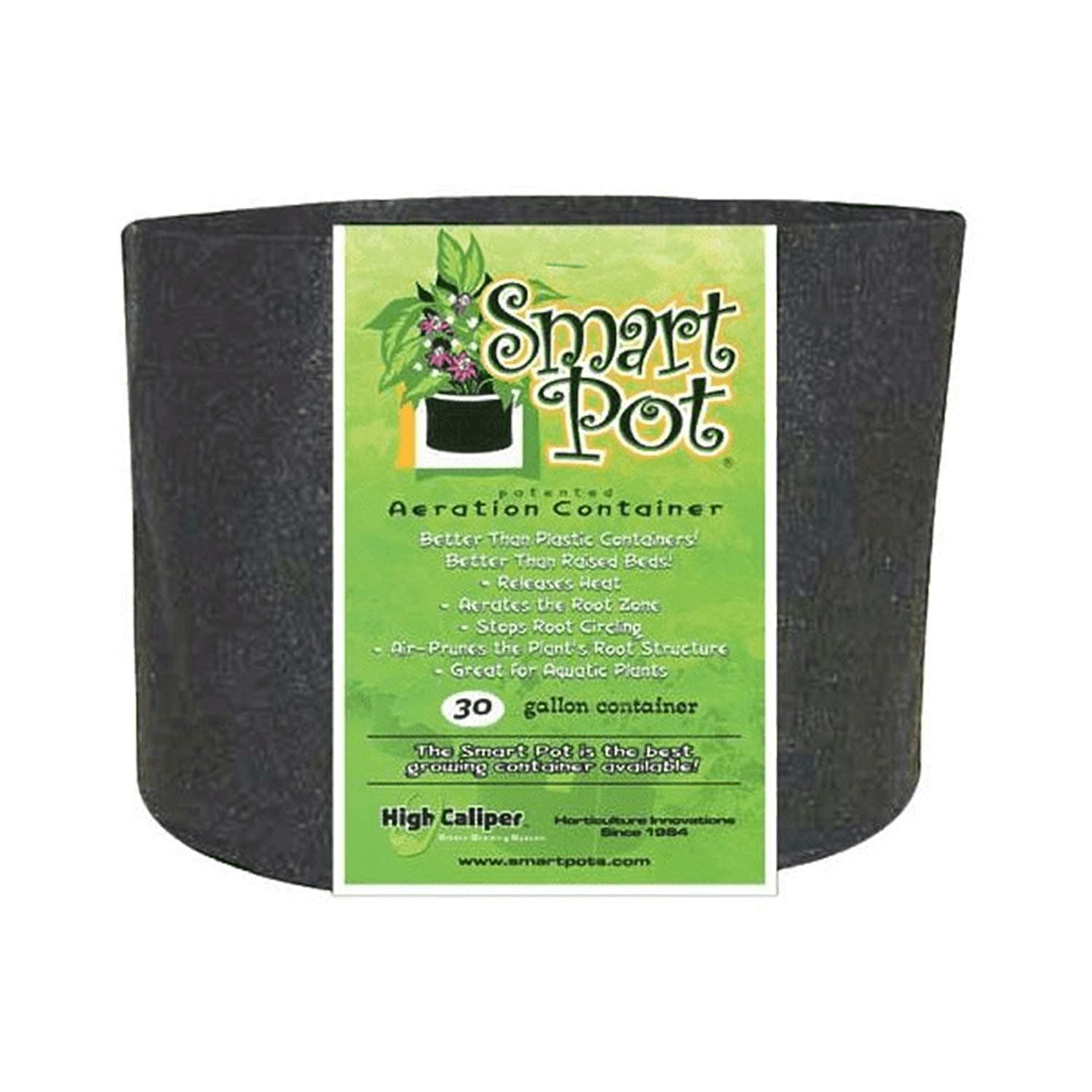 Smart Pots 30-Gallon Smart Pot Soft-Sided Container, Black