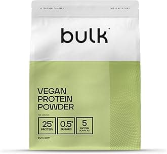 Vegan Protein Powder, Plant Based Protein Shake, Vanilla, 500 g, New & Improved Formula, 14 Servings, Packaging May Vary