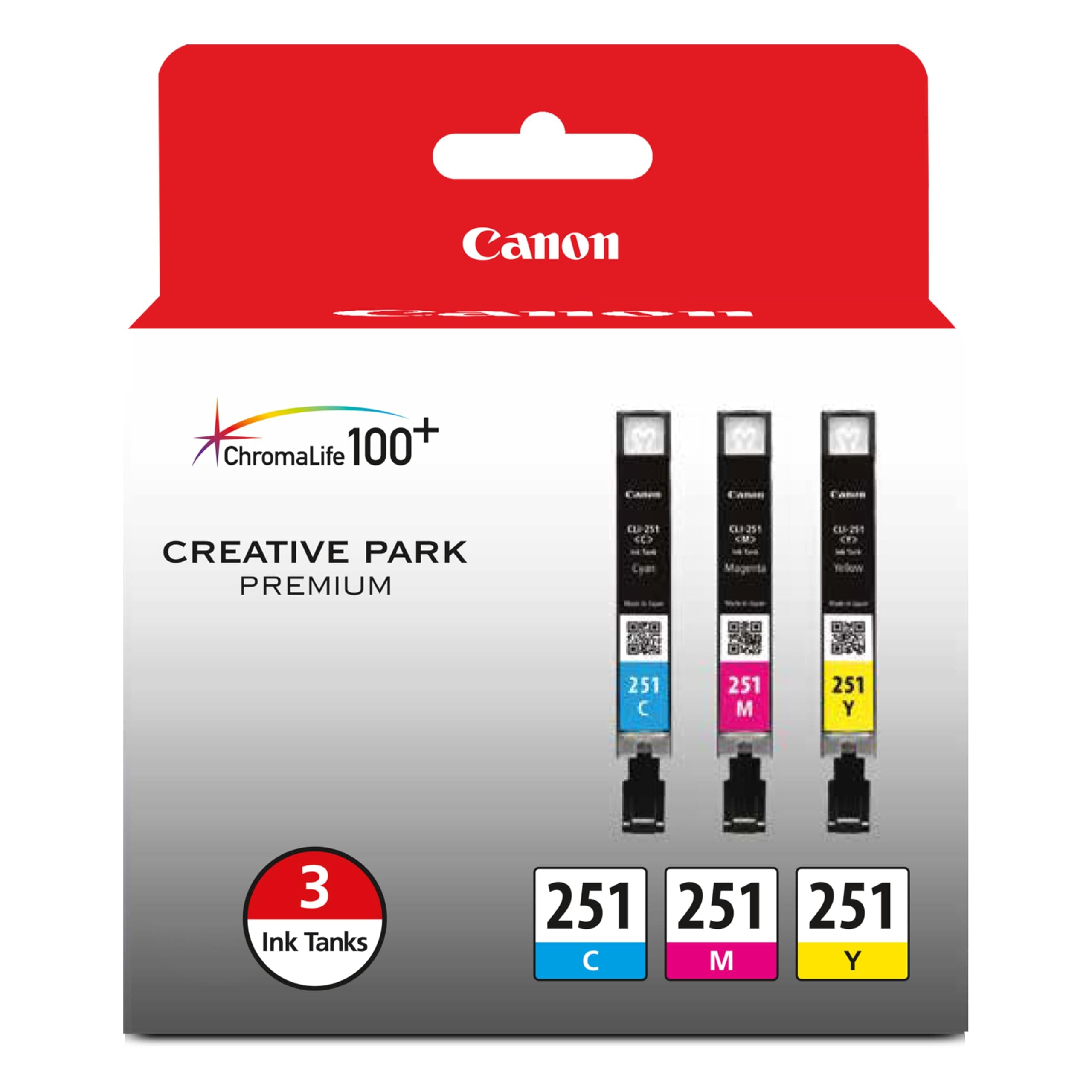Canon CLI-251 CYAN,MAGENTA,YELLOW Ink, Compatible to MX922,MG7520,MG7120,MG6620,MG5620,iP8720,MG6420,MG6320 and MG5420