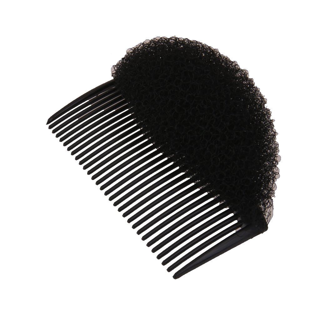 JAMPAK Hair Volume Boost Invisible Sponge Base Fluffy Bump Up Puff Insert Foam Pad, Black