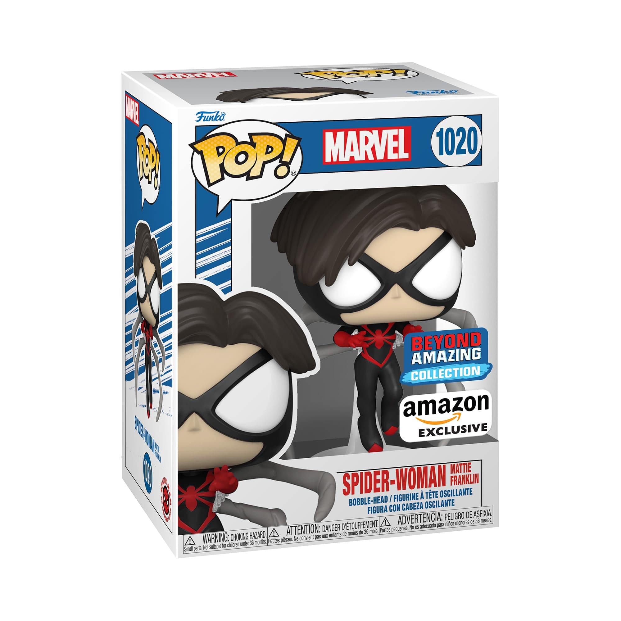 Funko Pop! Marvel: Year Of the Spider - Spider-Woman - (Mattie) - Marvel Comics - Amazon Exclusive - Collectable Vinyl Figure - Gift Idea - Official Merchandise - Toys for Kids & Adults