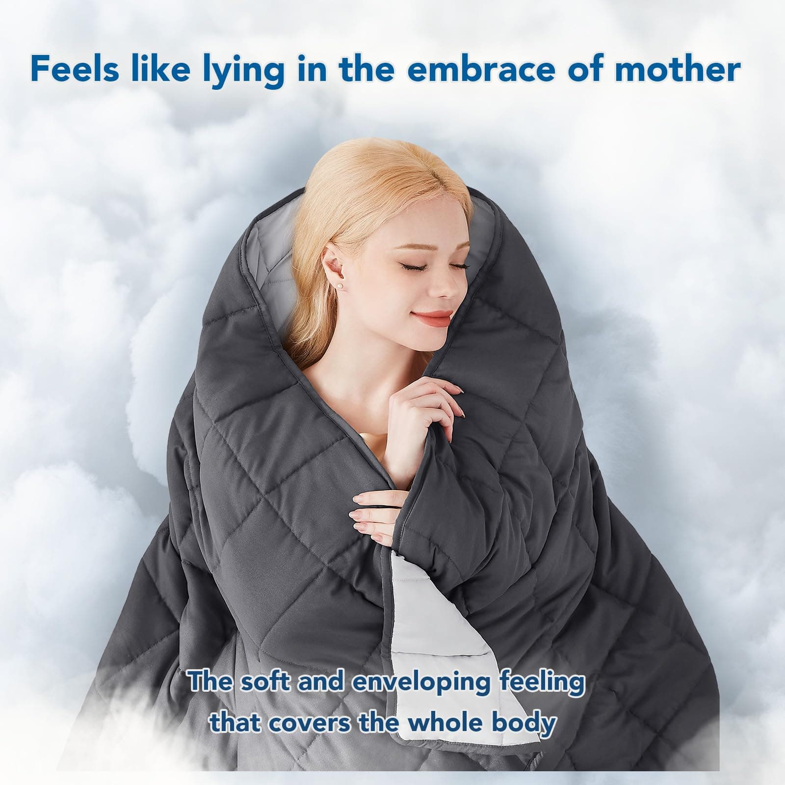 Topcee Weighted Blanket for Adults (20 lbs, 60" x 80") Queen Size Soft Cooling Heavy Blanket Sleeping, Apply to 190-210 lbs Body, Thick Breathable Blanket with Glass Bead, Easy Care