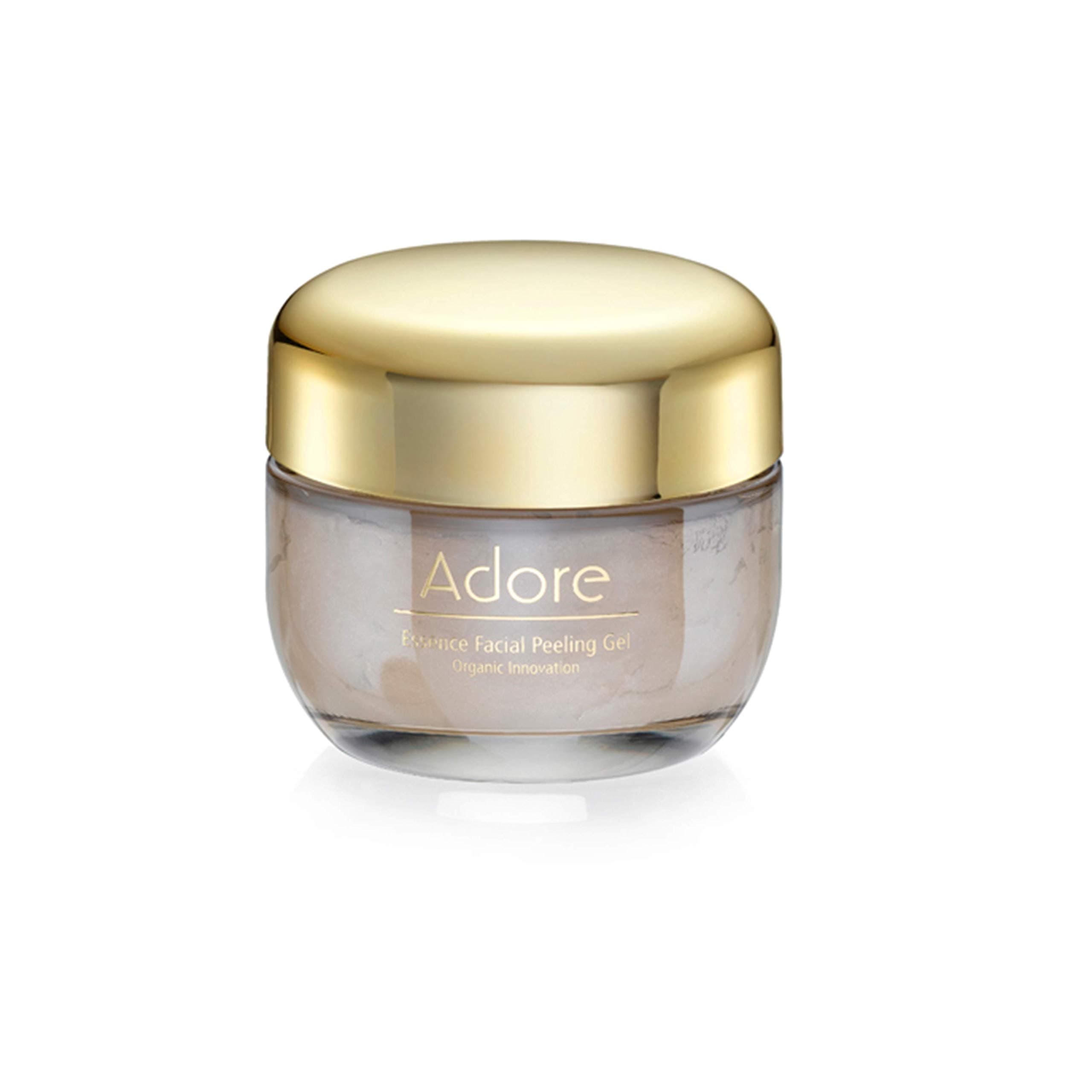 ADORE COSMETICSEssence Facial Peeling Gel - 50ml Luxury Facial Exfoliating Peeling Gel with Plant Stem Cells, Rosemary and Natural Ginseng