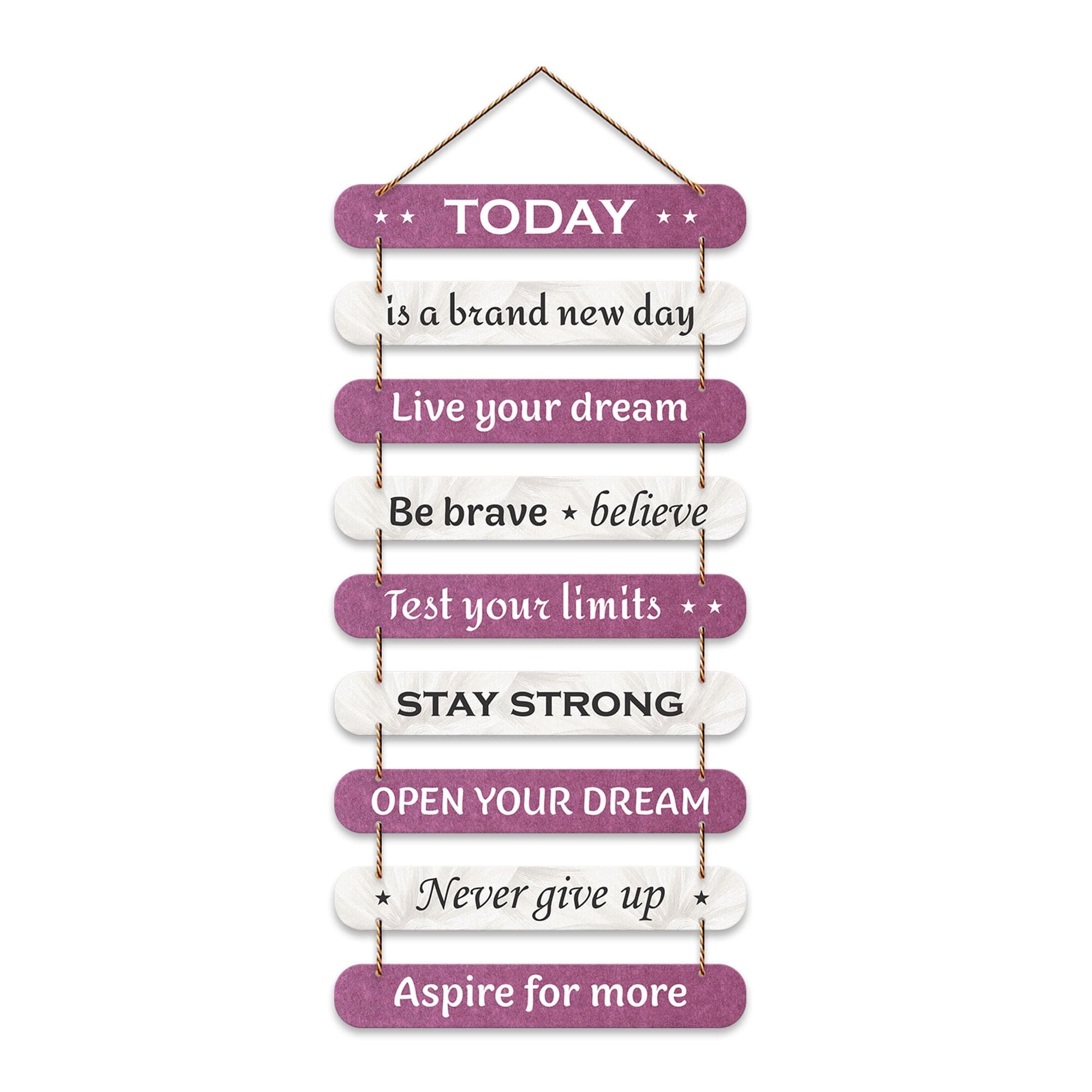 Artvibes Positive Quote Decorative Wall Hanging Wooden Art | Quotes Decor Item | Wall Poster | Mdf Wall Decoration for Office | Wall Art Print | Inspirational Quotes | Gift Items (WH_9309N)