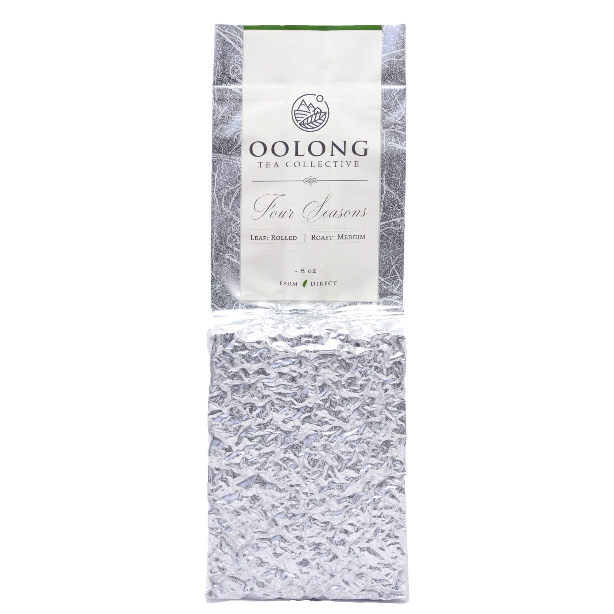 Roasted Four Seasons Oolong Tea - 2023 Fresh Harvest - No Added Flavors - 100% Natural Loose Leaf Tea from Taiwan - Tea Gift, Hot Tea, Iced Tea, Milk Tea - By Oolong Tea Collective (8oz)