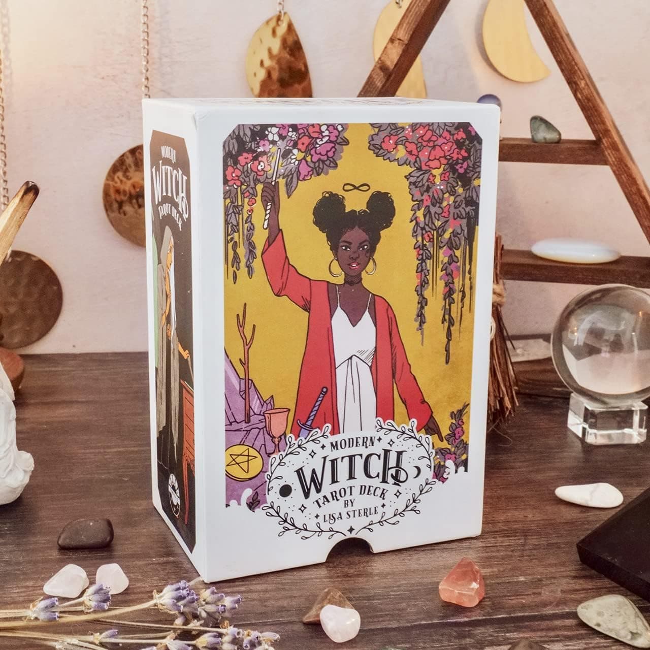Tarot Cards Book 78 Pieces The Modern Witch Tarot Card Game Decks for Beginners, Classic Traditional Standard Tarot Deck Fortune Telling Game Divination Tools (Design 1)