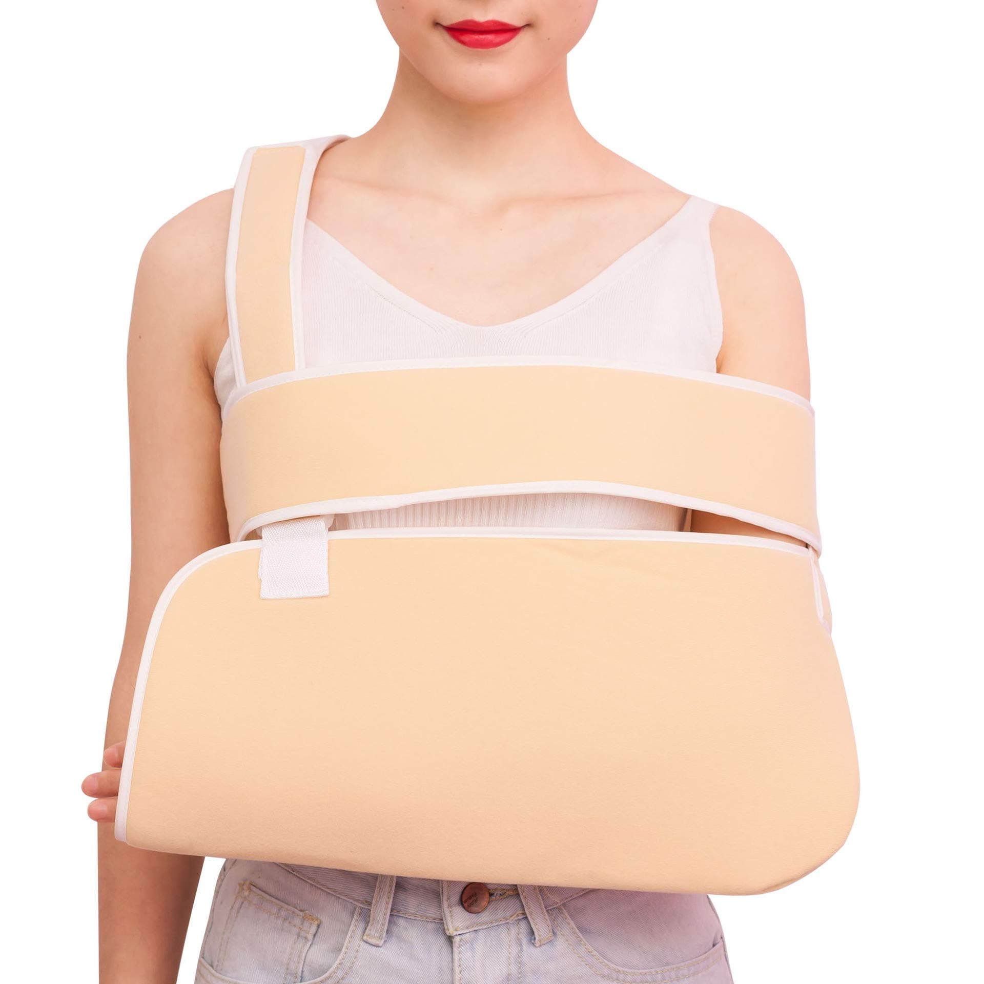 WYYZSS Mesh Arm Sling | Medical Care Fracture Cradle with Chest Fix Band - Multi-use Arm Immobilizer Brace for Fracture & Dislocation Rcovery Fracture elbow joint fixation belt Forearm sling