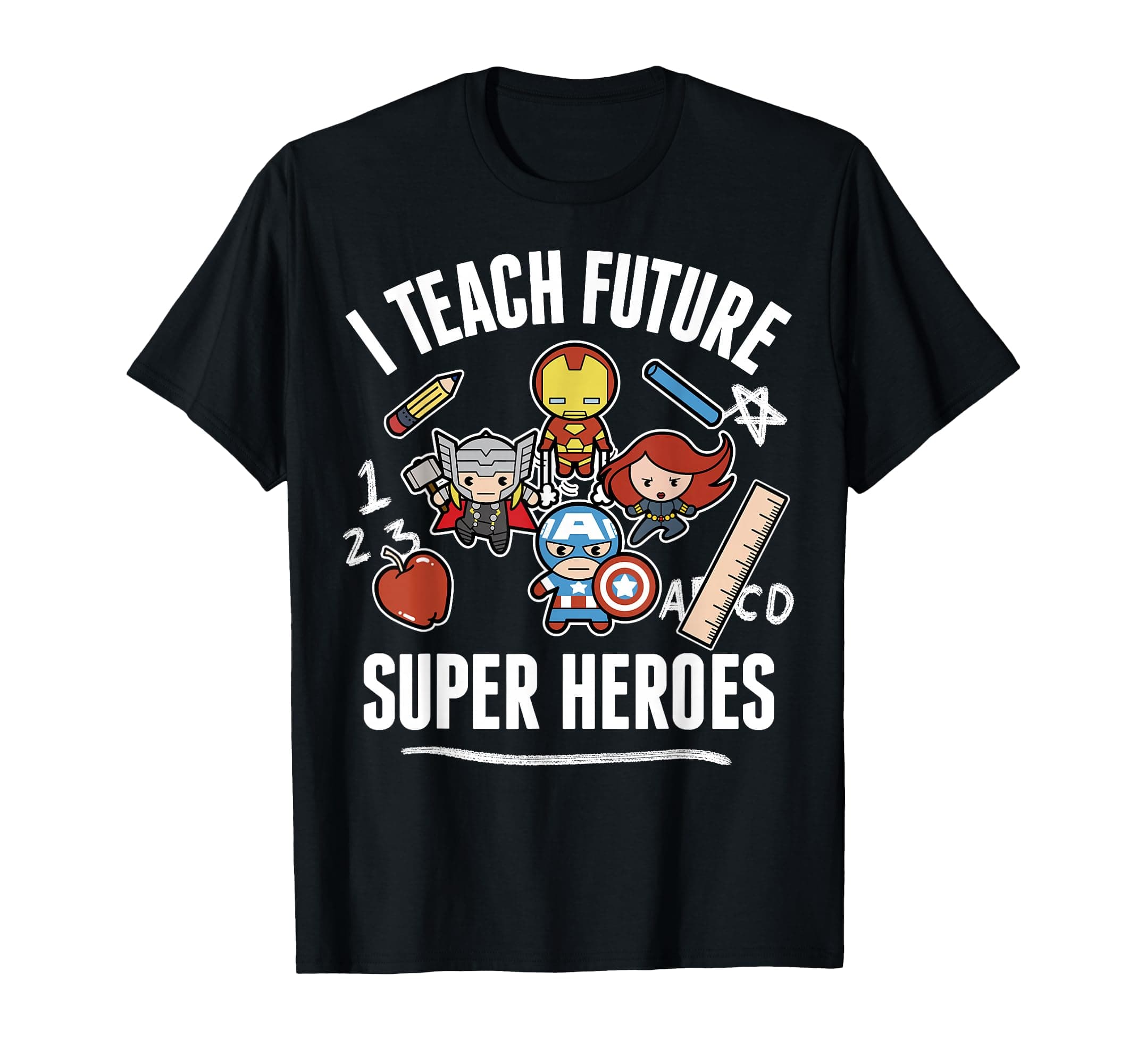 Avengers Classic I Teach Super Heroes Graphic T-Shirt
