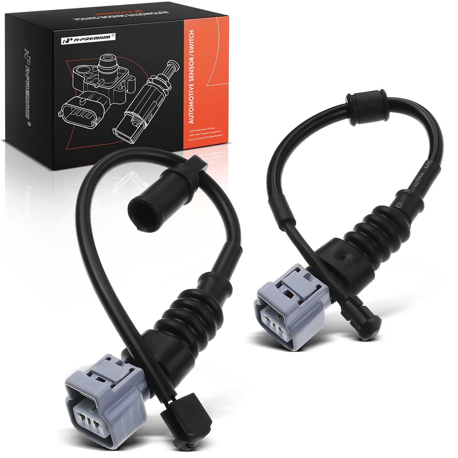 A-Premium Disc Brake Pad Wear Sensors Compatible with Lexus LS400 1995-2000 V8 4.0L Front and Rear Side 2-PC Set