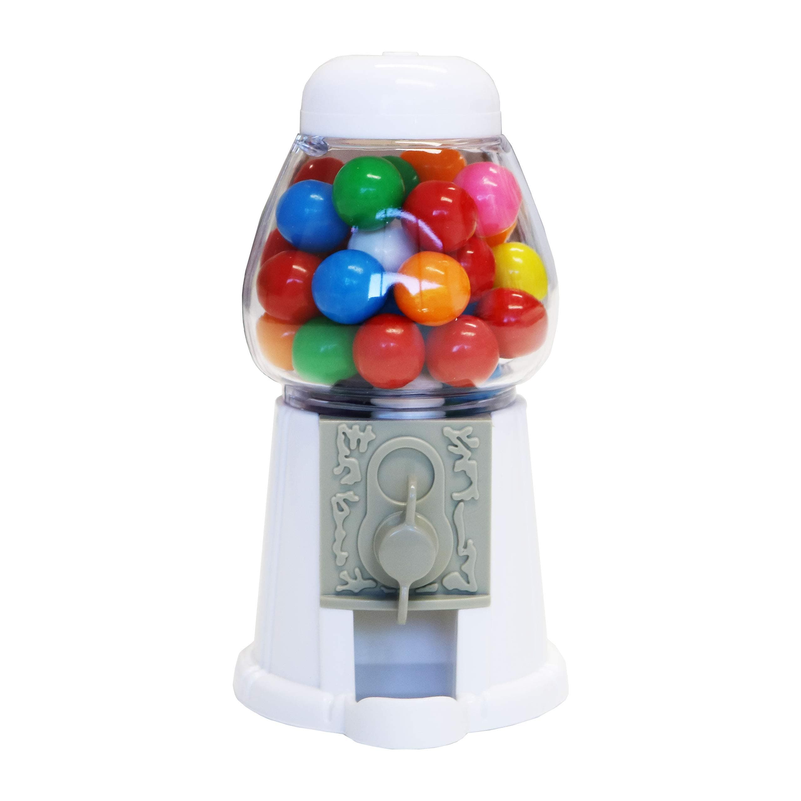 ModParty Mini White Candy Dispensers (Set of 6) – Kids Party Favors, Retro Candy Holder Decorations (Candy Not Included)