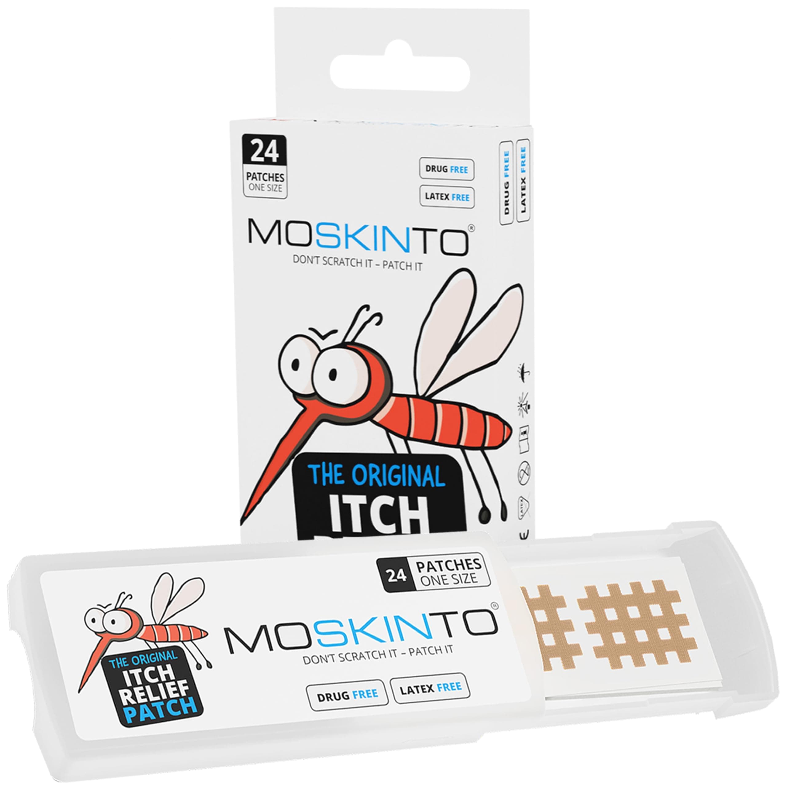 The Original Mosquito Itch Relief Patches for Kids & Adults, Bug Bite Patches Soothe Swelling & Itching Instantly, Anti Itch Bug Bite Relief, Suction Tool Alternative Travel Pack, 24 Count
