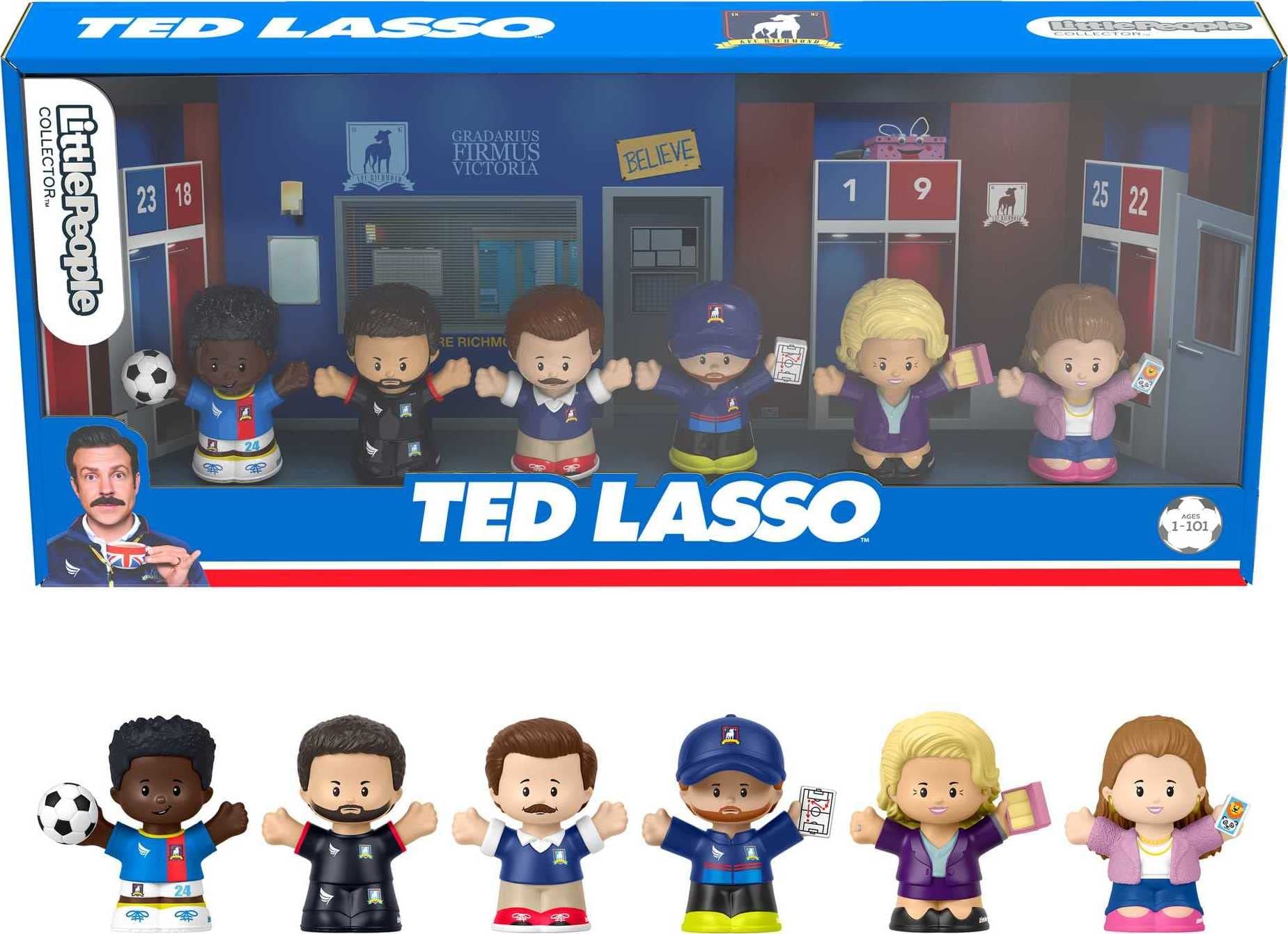 Ted Lasso Series Special Edition Set for Adults & Fans, 6 Figures in Display Package