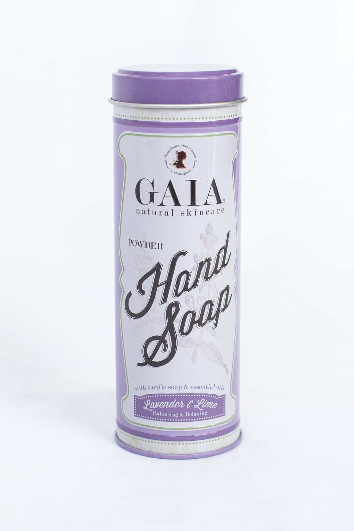 Gaia Natural Cleaners Castile Powder Hand Soap with Essential Oil, Lavender/Lime