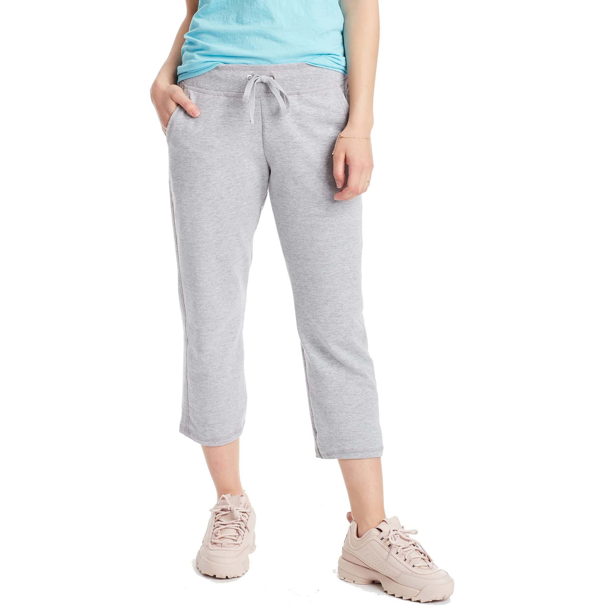 HanesWomen's Sweatpants, French Terry Capris, Women's Capri Joggers