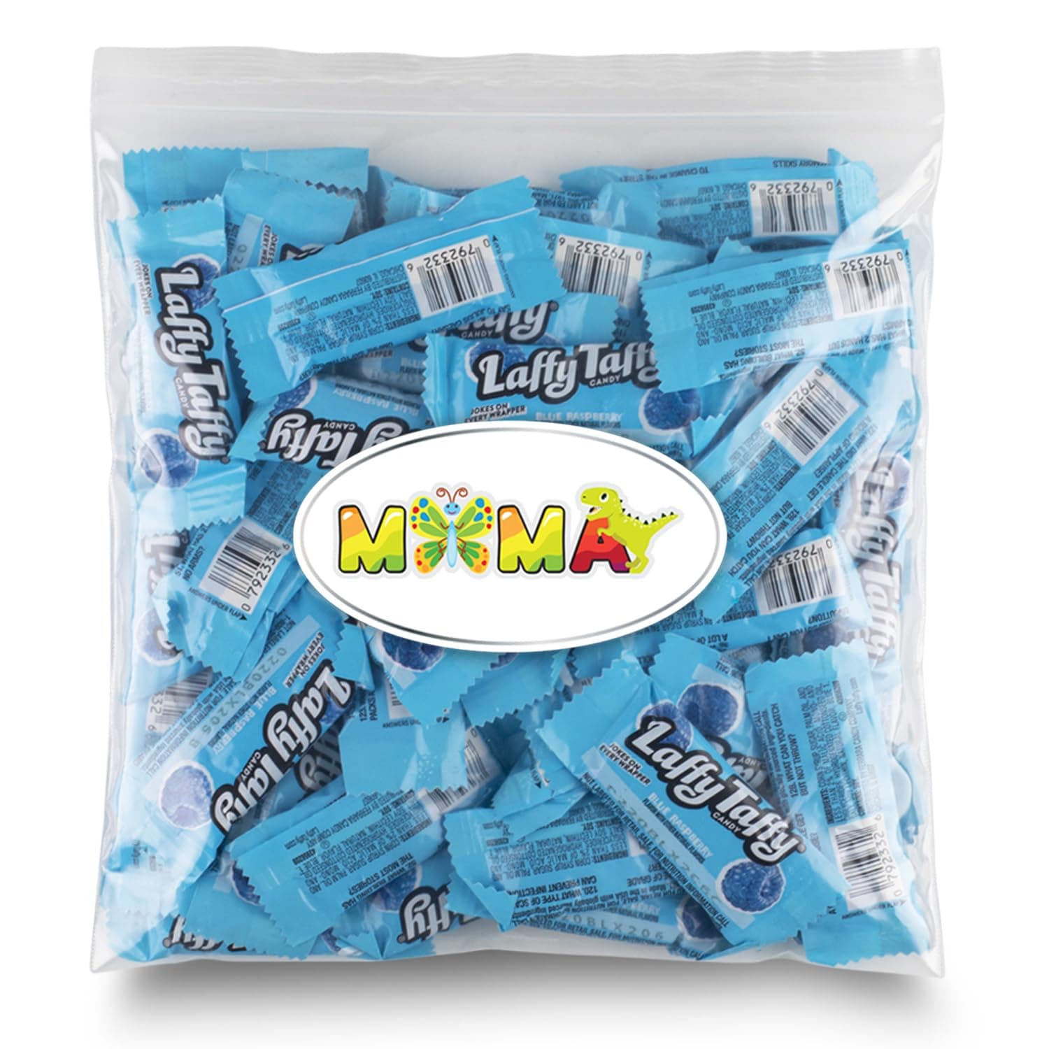 Laffy Taffy Chewy, Tangy, and Tasty Mini Taffy Wrapped Bars in Bulk - (1 Pound) (Blue Rasperry)