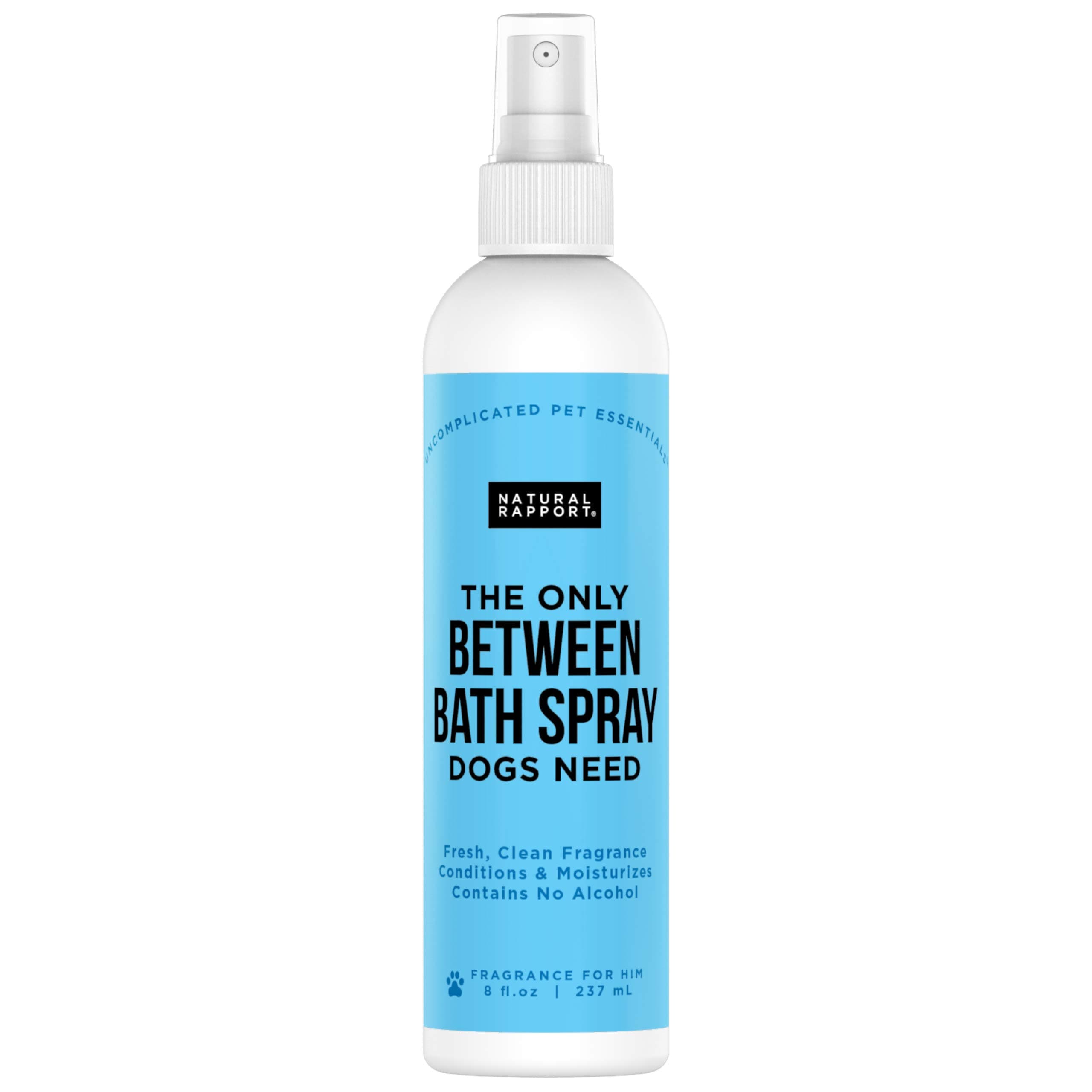 Natural Rapport Dog Deodorant Spray, The Only Between Bath Spray Dogs Need, Natural Cat and Dog Cologne Spray Eliminates Smelly Odours Between Baths (Male)
