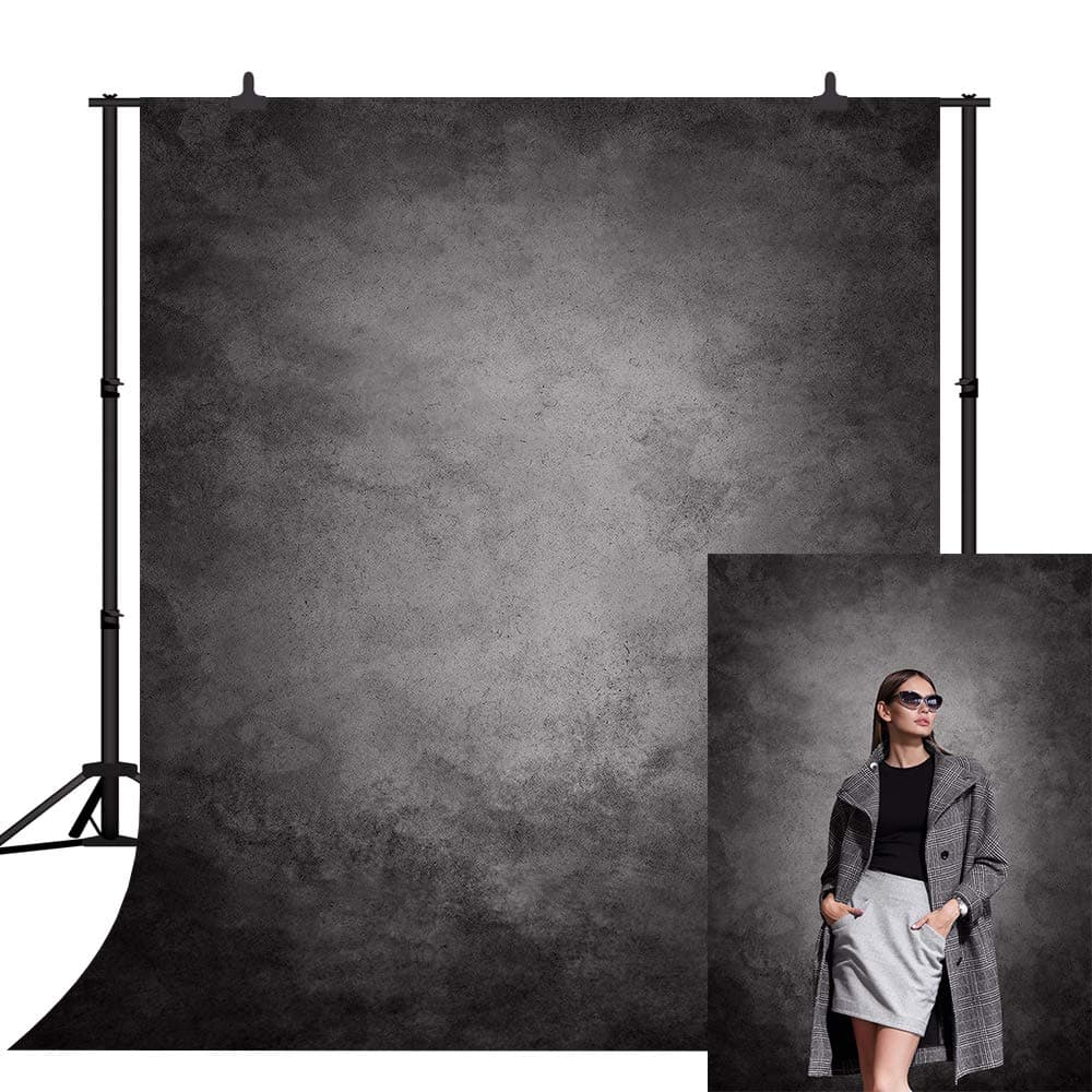 CapiSco 5X7FT Retro Abstract Gray Portrait Backdrop Photography Portrait Abstract Background