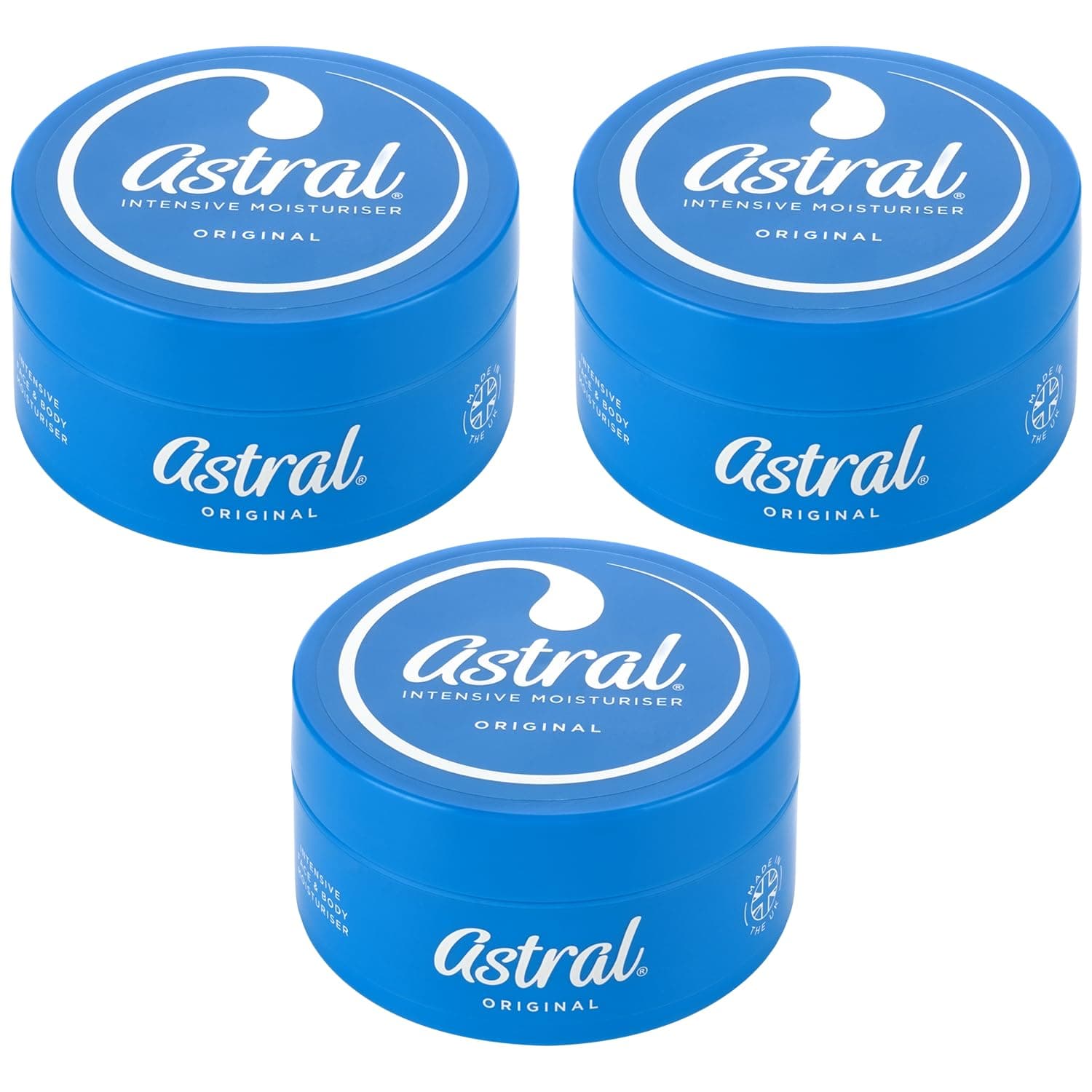 THREE PACKS of Astral Cream x 200ml by Astral