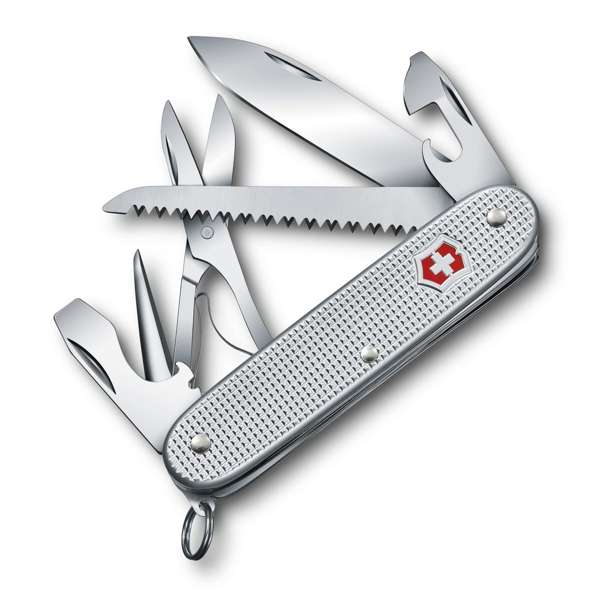 Farmer X Alox, Swiss Army Pocket Knife, Medium, Multi Tool, Camping, 10 Functions, Blade, Screwdriver 3 mm, Bottle opener