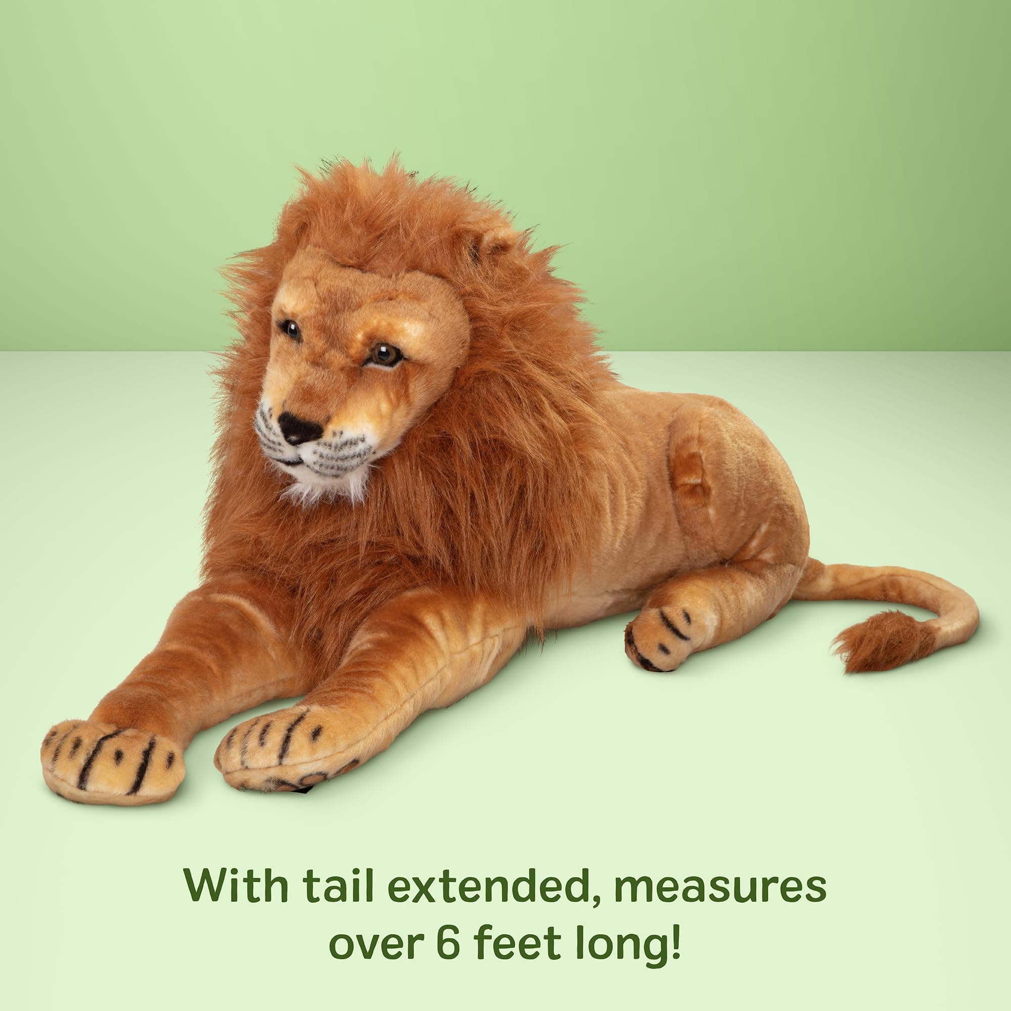 Melissa & Doug Giant Lion - Lifelike Stuffed Animal (Over 6 feet Long)