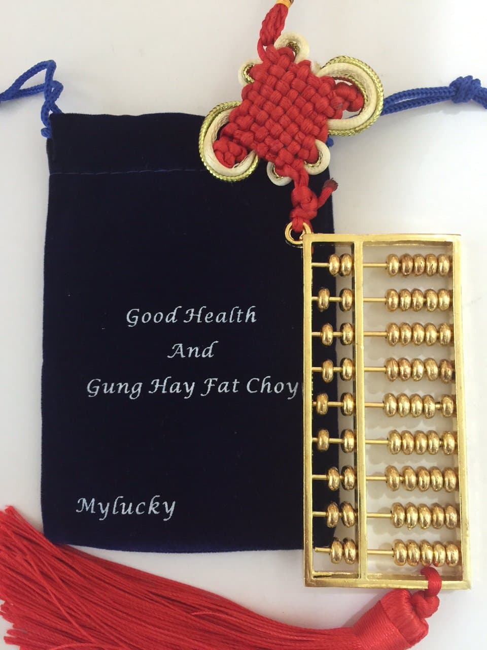 Feng Shui Brass Abacus Chinese Calculater Amulet Charm USA Seller