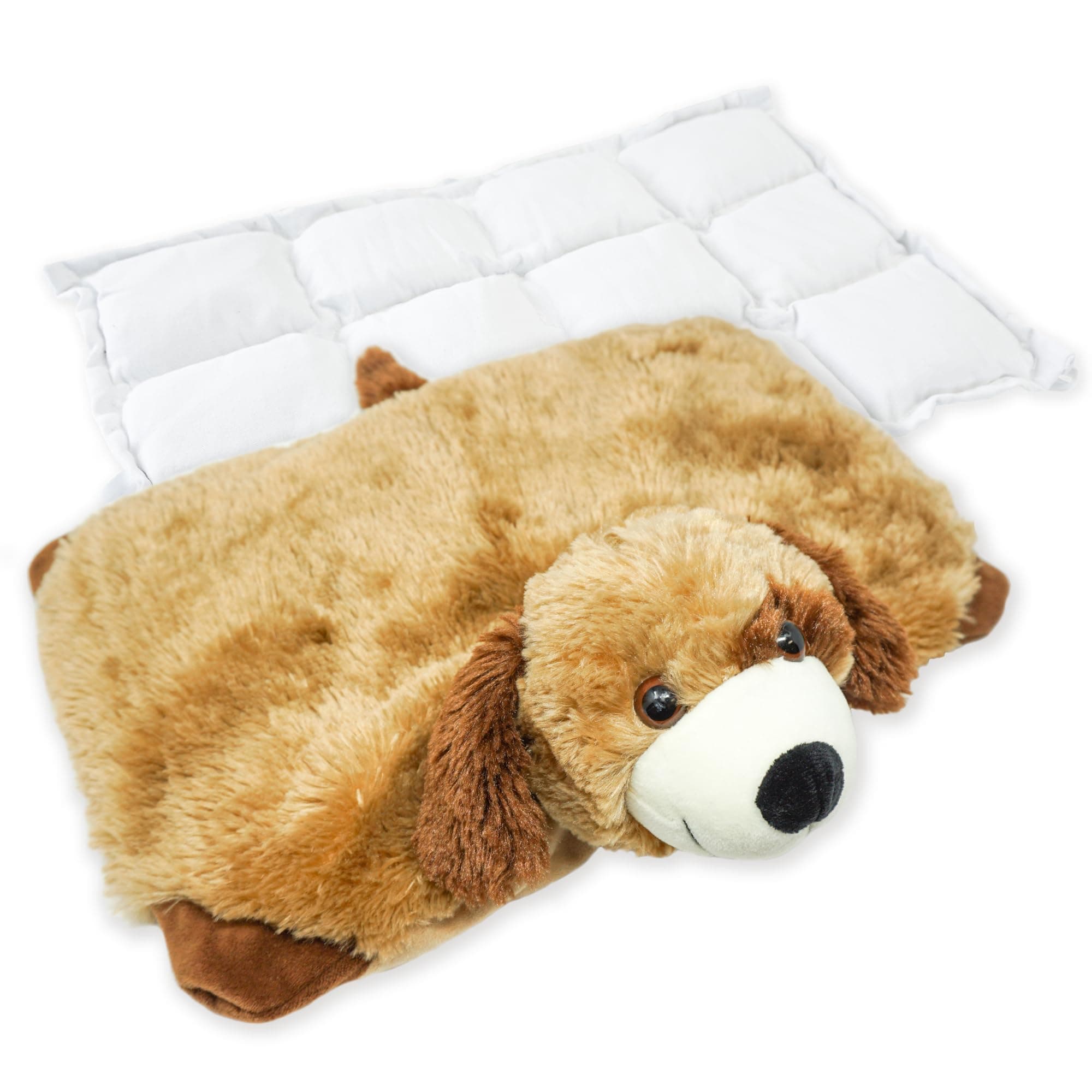 Weighted Lap Animal for Kids (5lbs) - Includes Dog Cover and Inside Weight - Weighted Stuffed Animals Help with ASD & SPD
