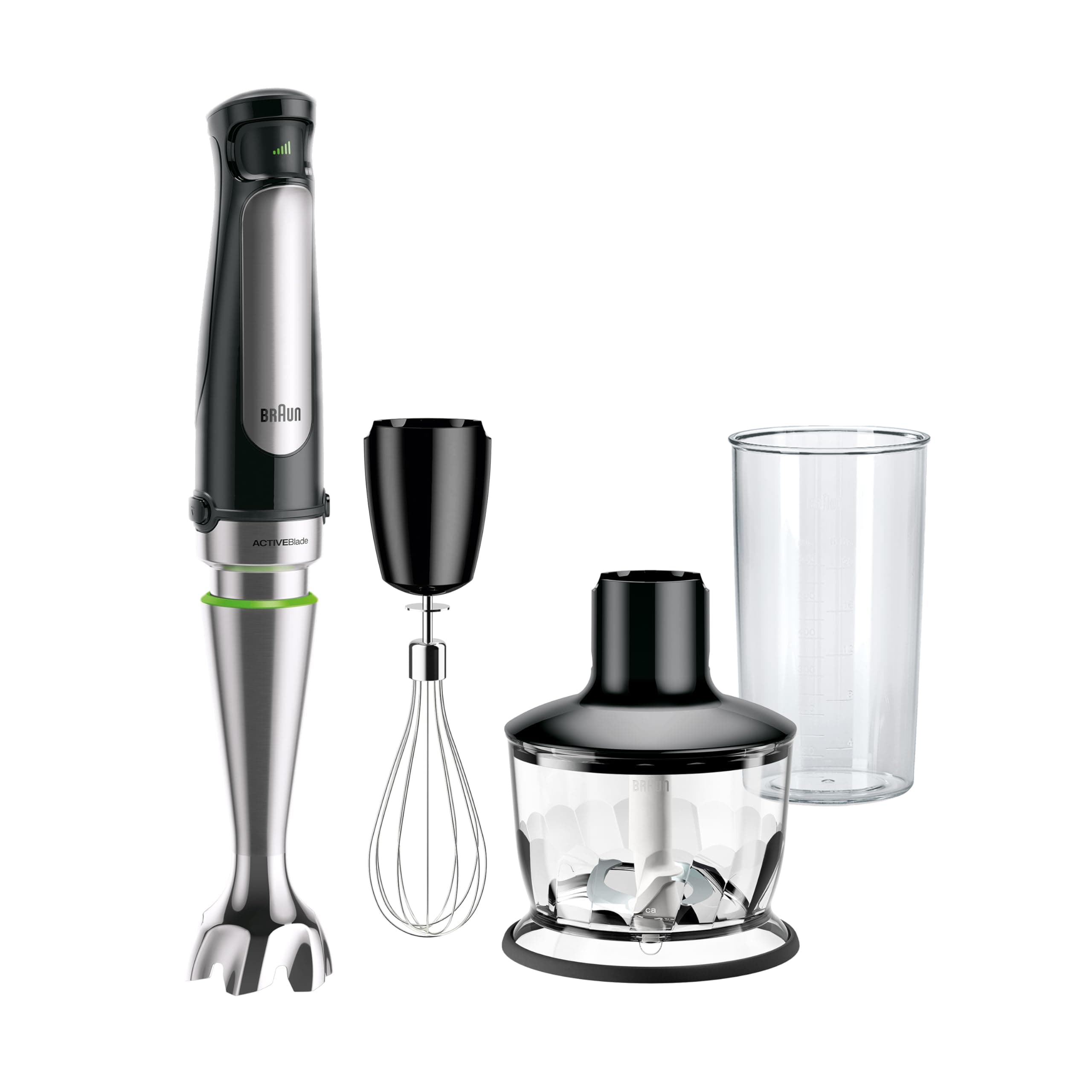 MultiQuick 7 3-in-1 Immersion Blender with Food Processor – Powerful Handheld Electric Stick Blender - Emulsifier for Chopping, Beating & Whisking - Ideal for Soup, Puree, Smoothies & More