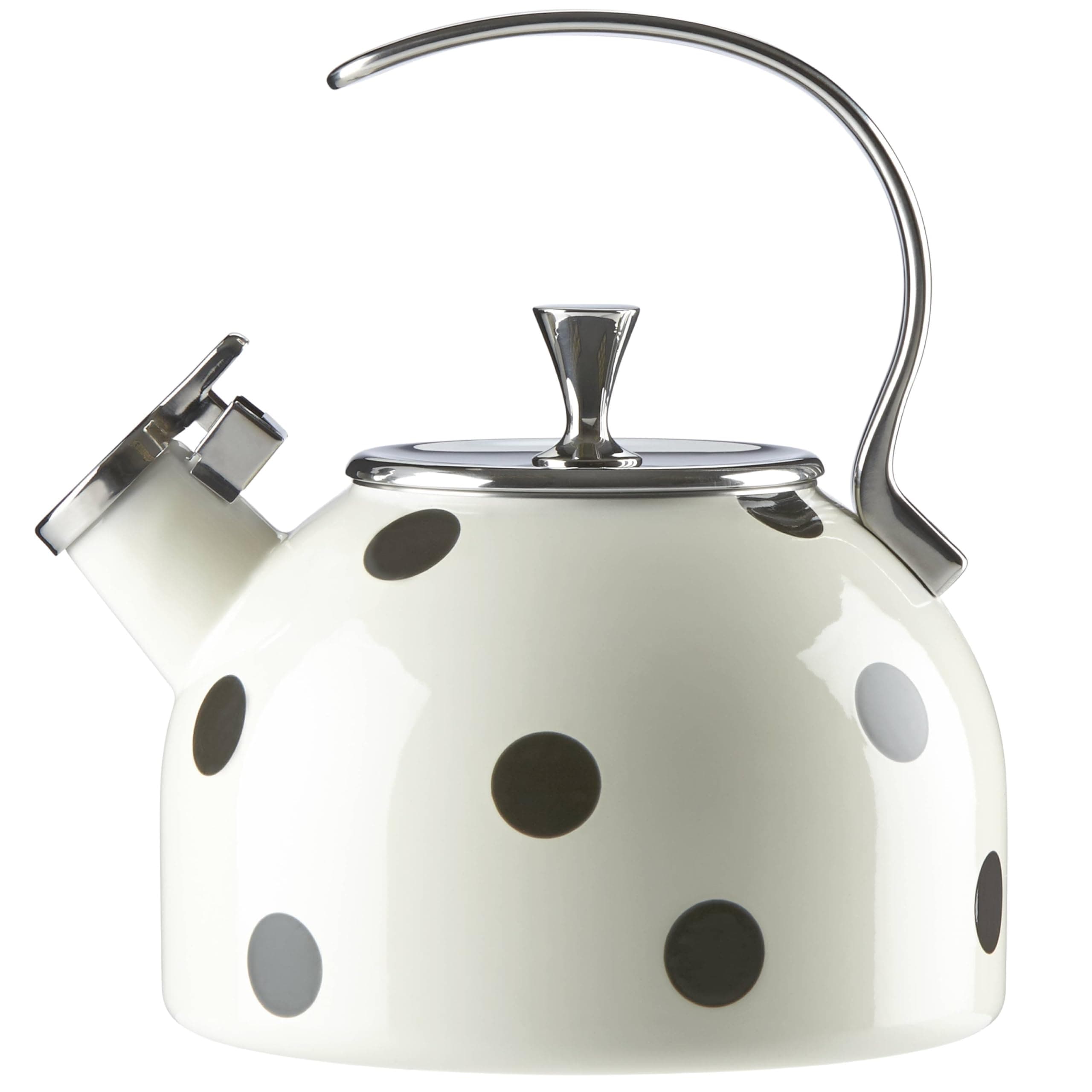 Kate Spade New York Black Deco Kettle, 3.80 LB, Scatter Dot