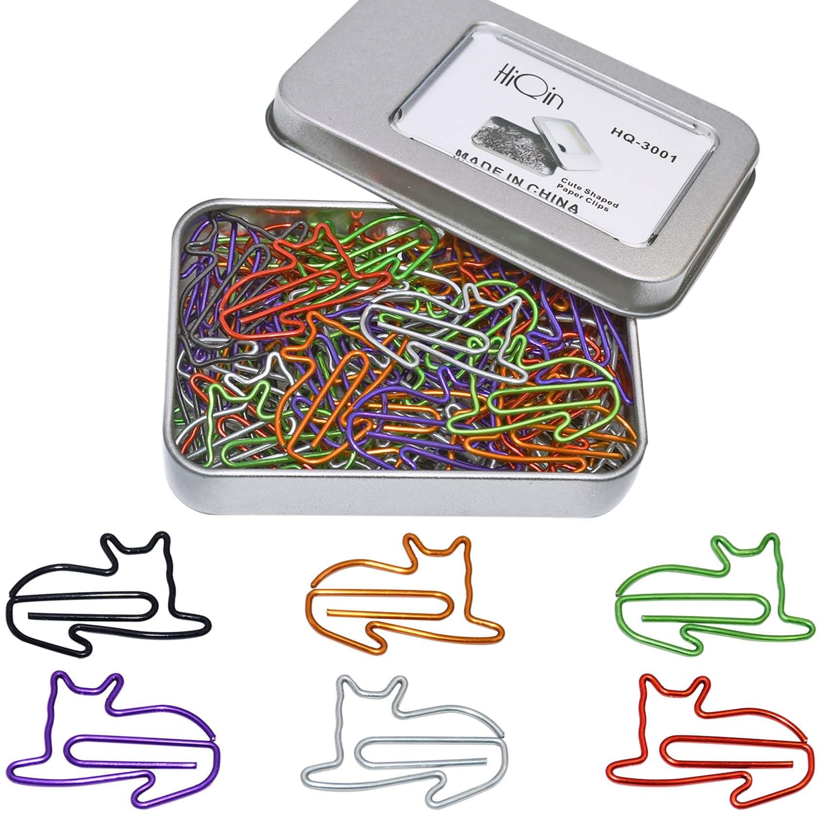 Cat Paper Clips Small Office Supplies Gifts for Cat Lover Coworkers, Cute Desk Accessories Gifts Idea