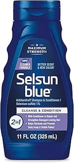 Selsun Blue 2-in-1 Antidandruff Shampoo & Conditioner, Maximum Strength 2-in-1 Treatment With Selenium Sulfide, 11 fl. oz.