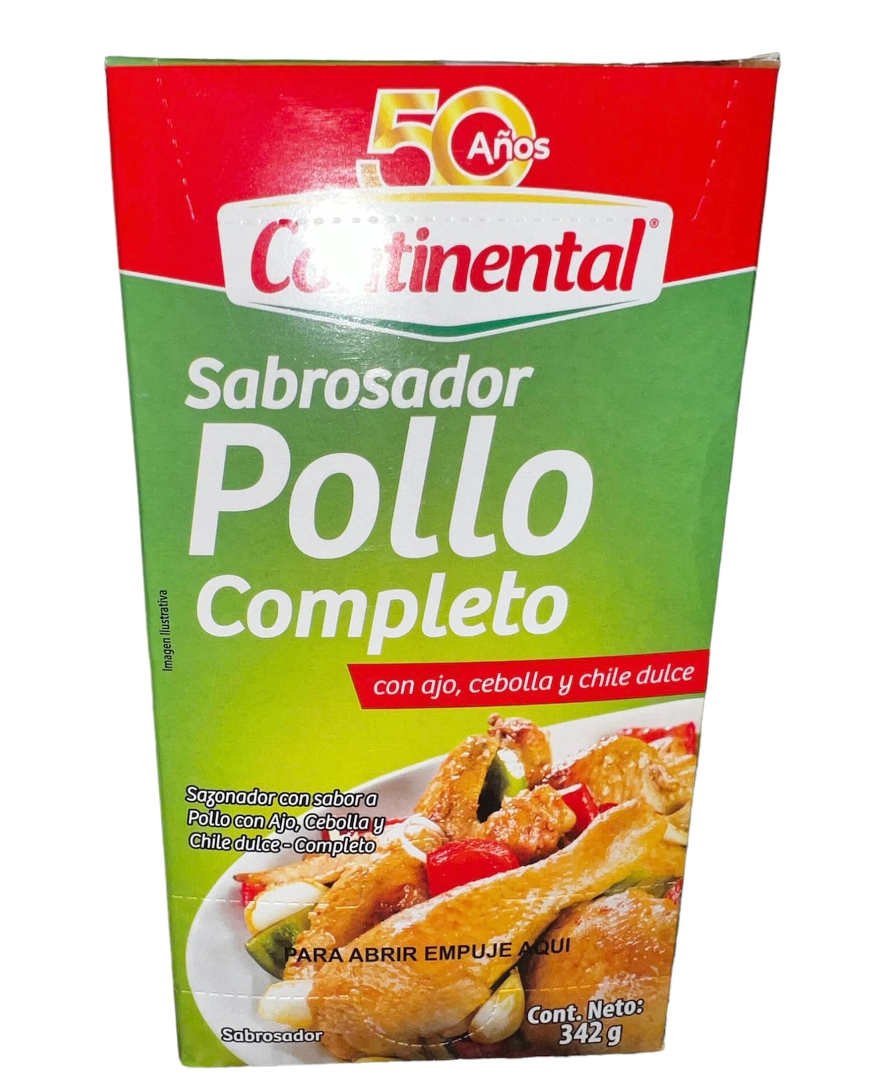 Generic SASONADOR SABROSADOR CONTINENTAL SABOR A POLLO CON AJO CEBOLLA Y CHILE DULKCE 342g, Medium