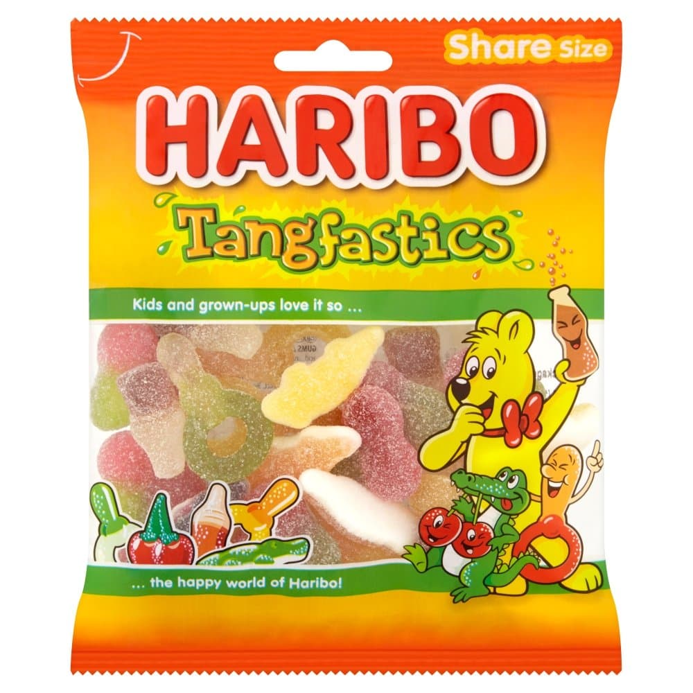 Haribo Tangfastics Sour Sweets Bag, 140g