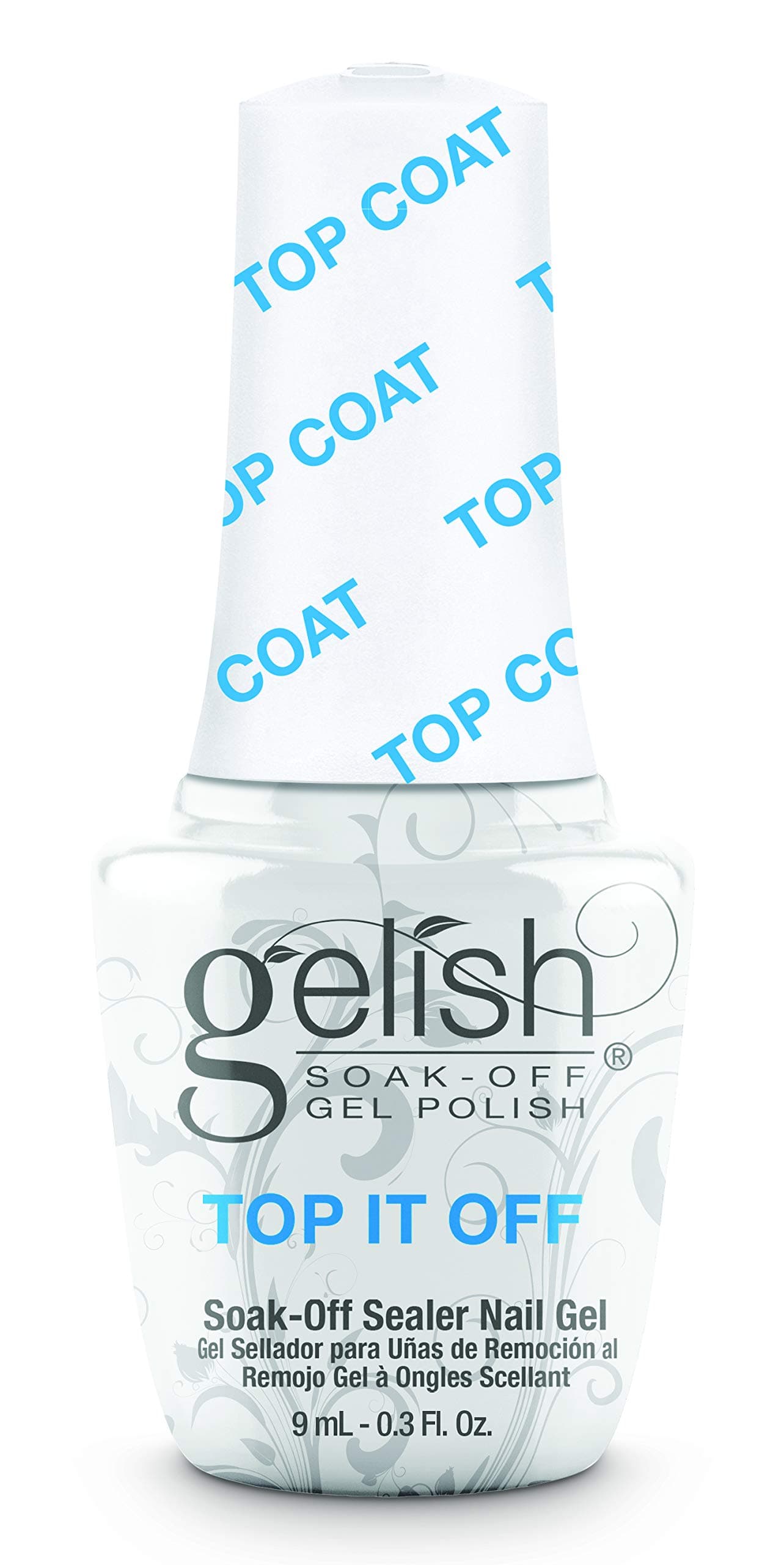 Gelish Top It Off Sealer Gel Top Coat Led Gel Polish, 0.3 Oz.